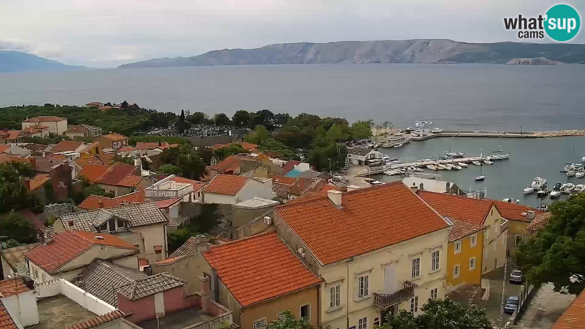 Panoramic Novi Vinodolski livecam Dalmatien