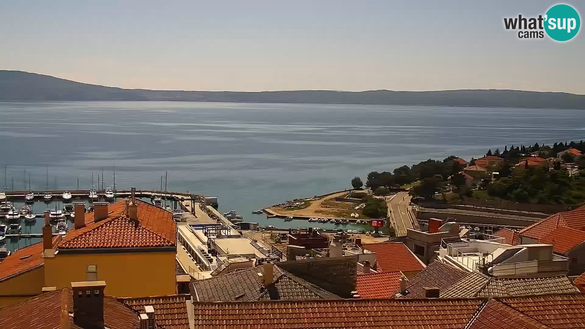 Panoramic Novi Vinodolski livecam Dalmatien