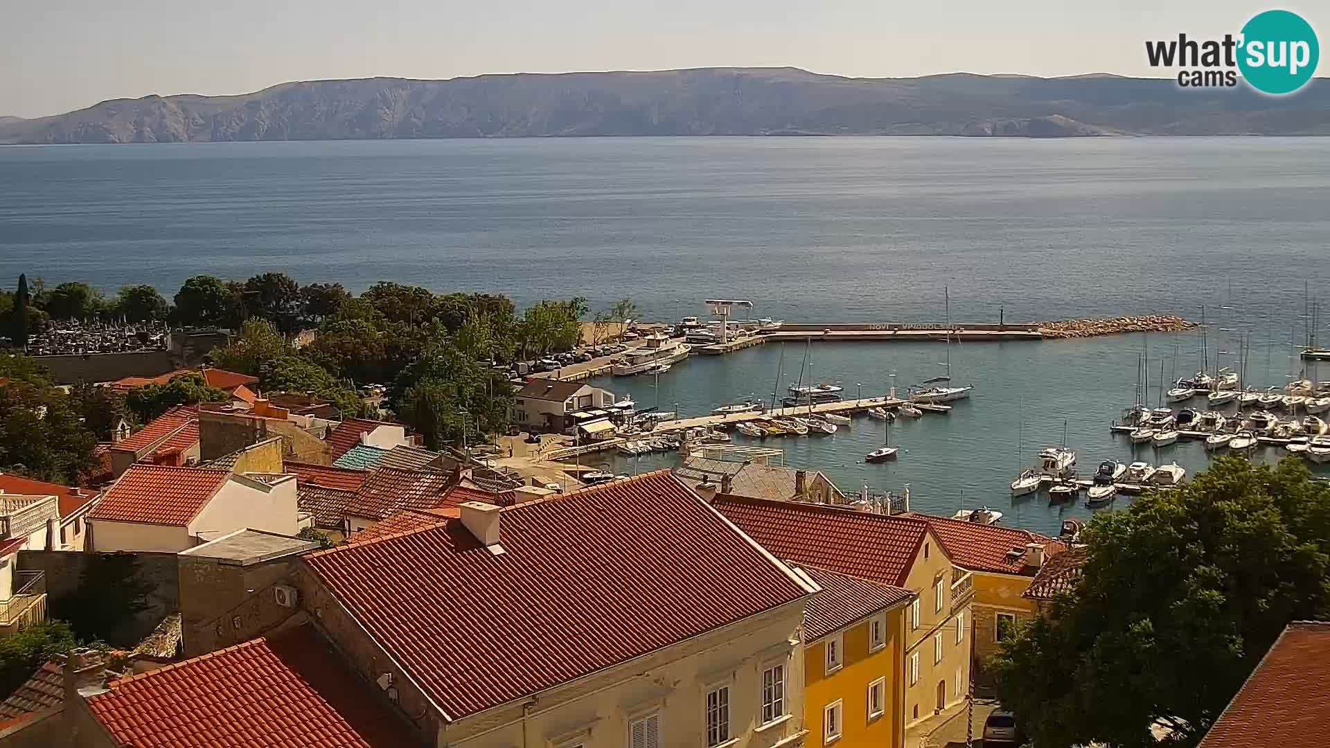 Novi Vinodolski panorama – Dalmacija web kamera