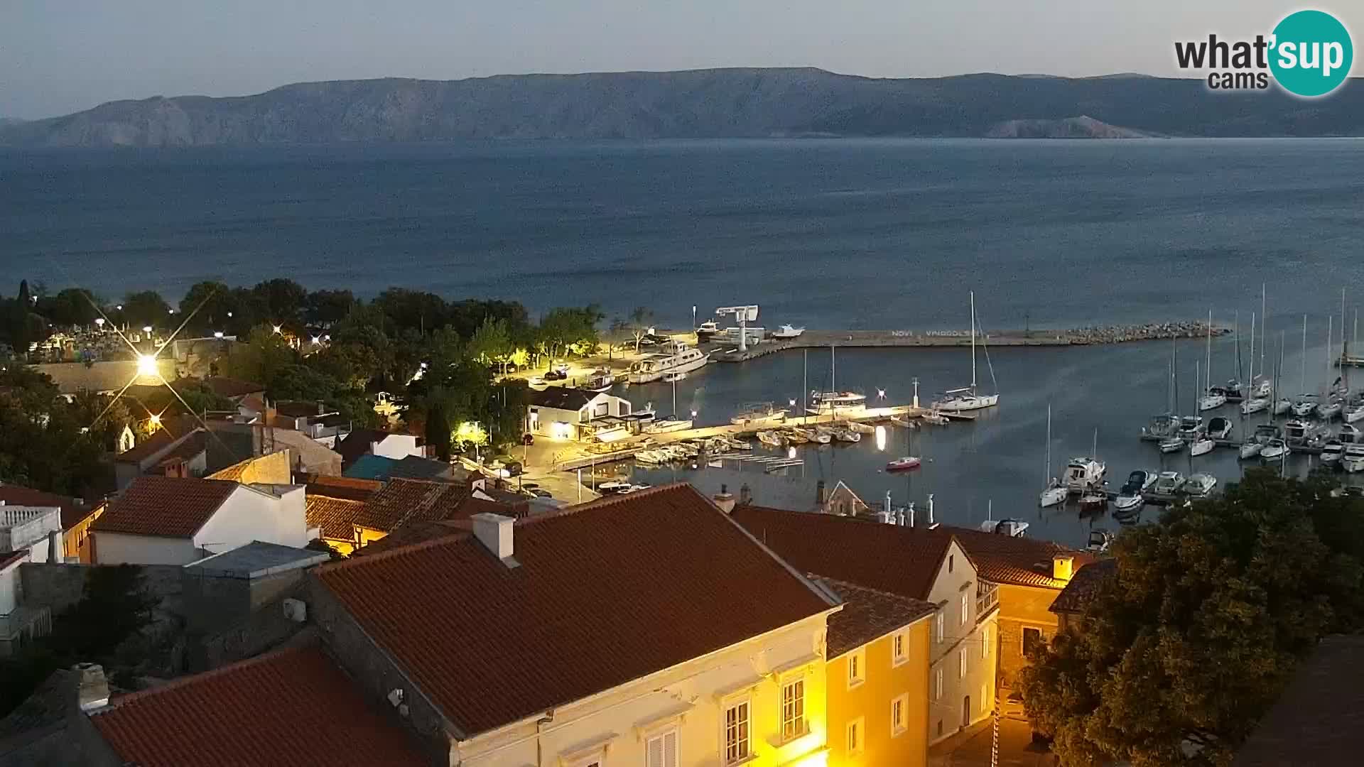 Panoramic Novi Vinodolski livecam Dalmatien