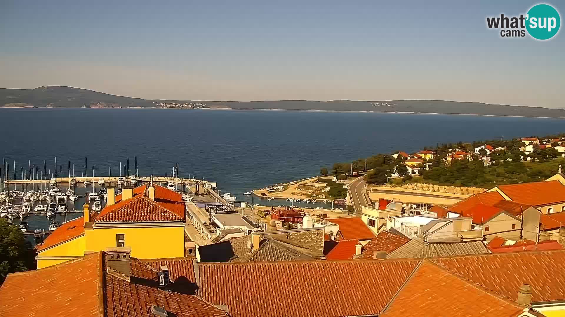Panoramic Novi Vinodolski livecam Dalmatien