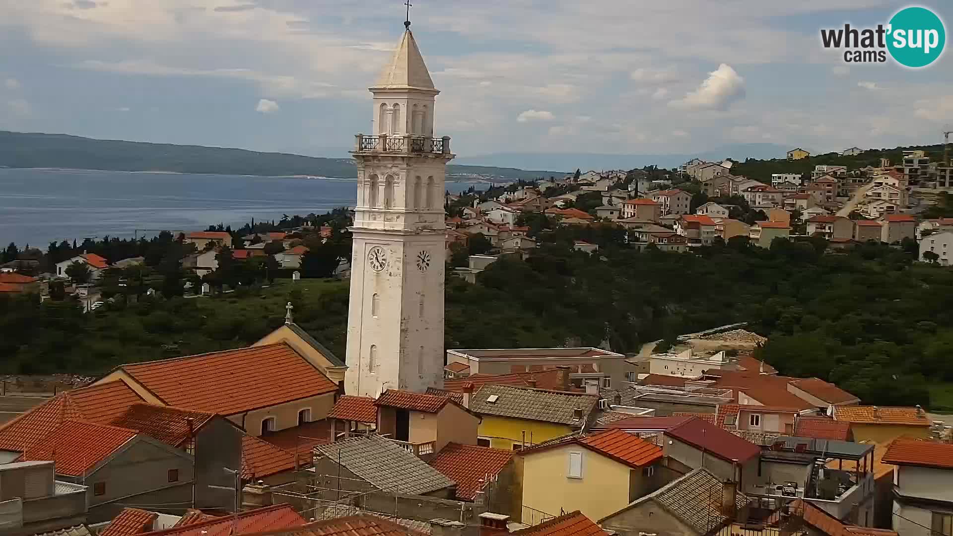 Panoramic Novi Vinodolski livecam Dalmatien