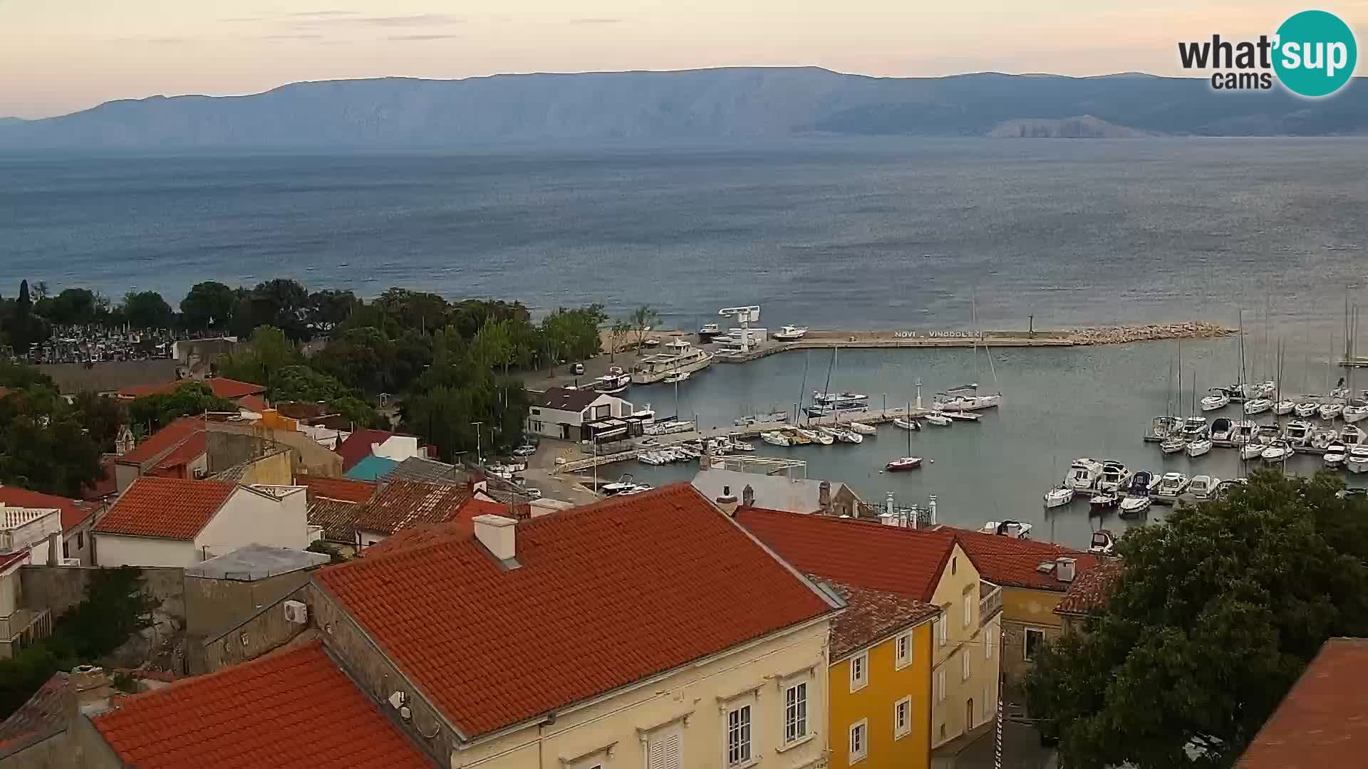Panoramic Novi Vinodolski livecam Dalmatien