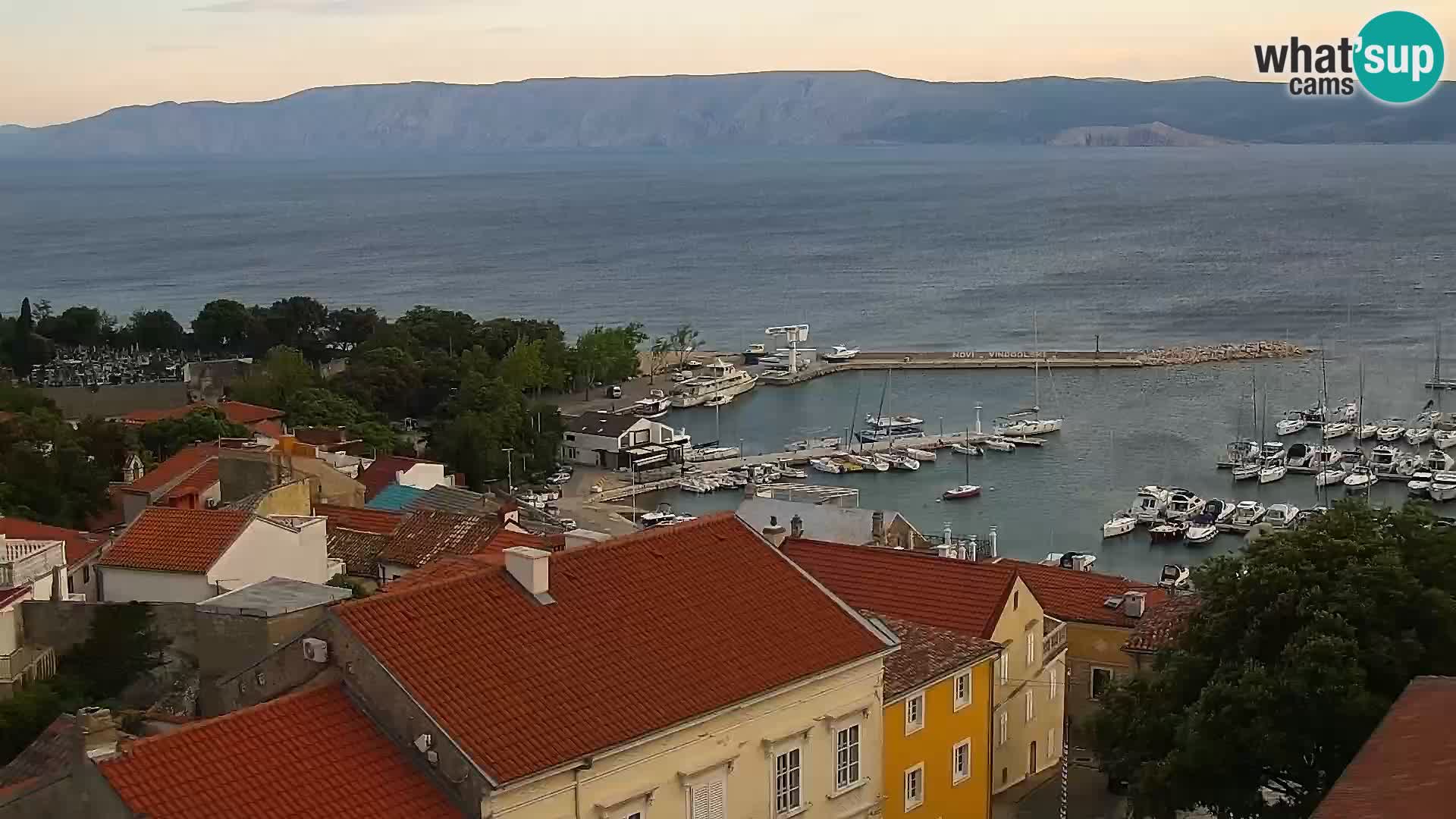 Novi Vinodolski panorama – Dalmacija web kamera