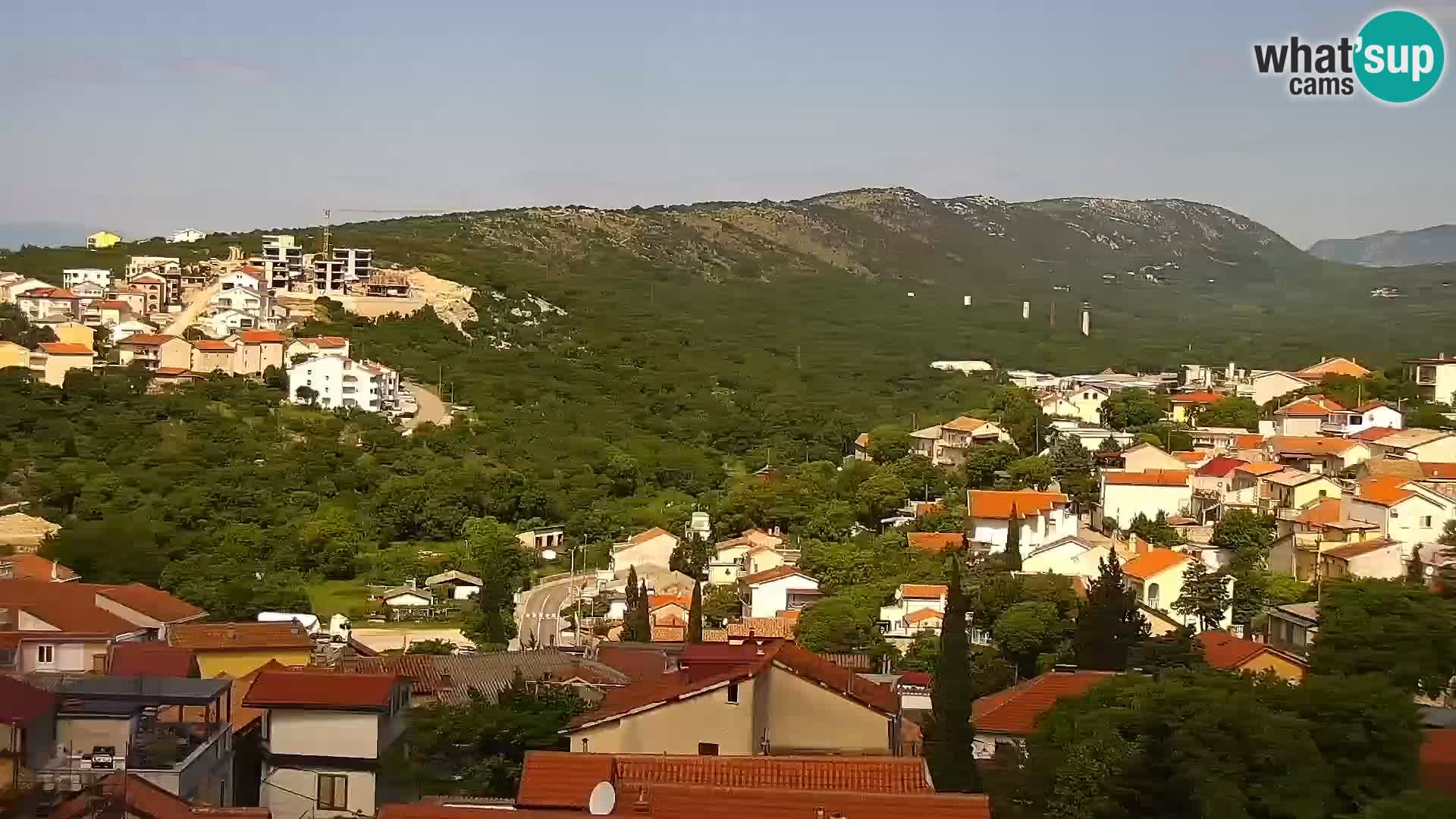 Novi Vinodolski panorama – Dalmacija web kamera