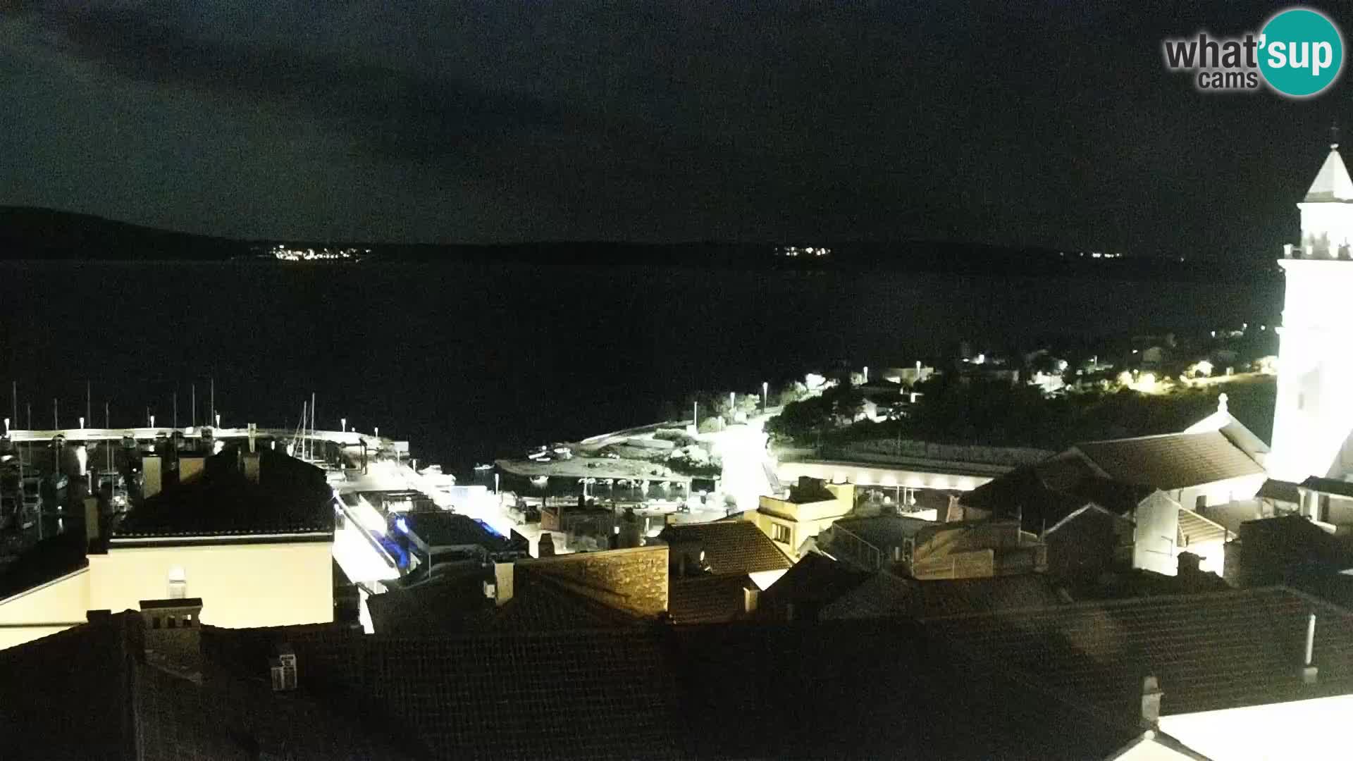 Panorama Novi Vinodolski live cam Dalmatie