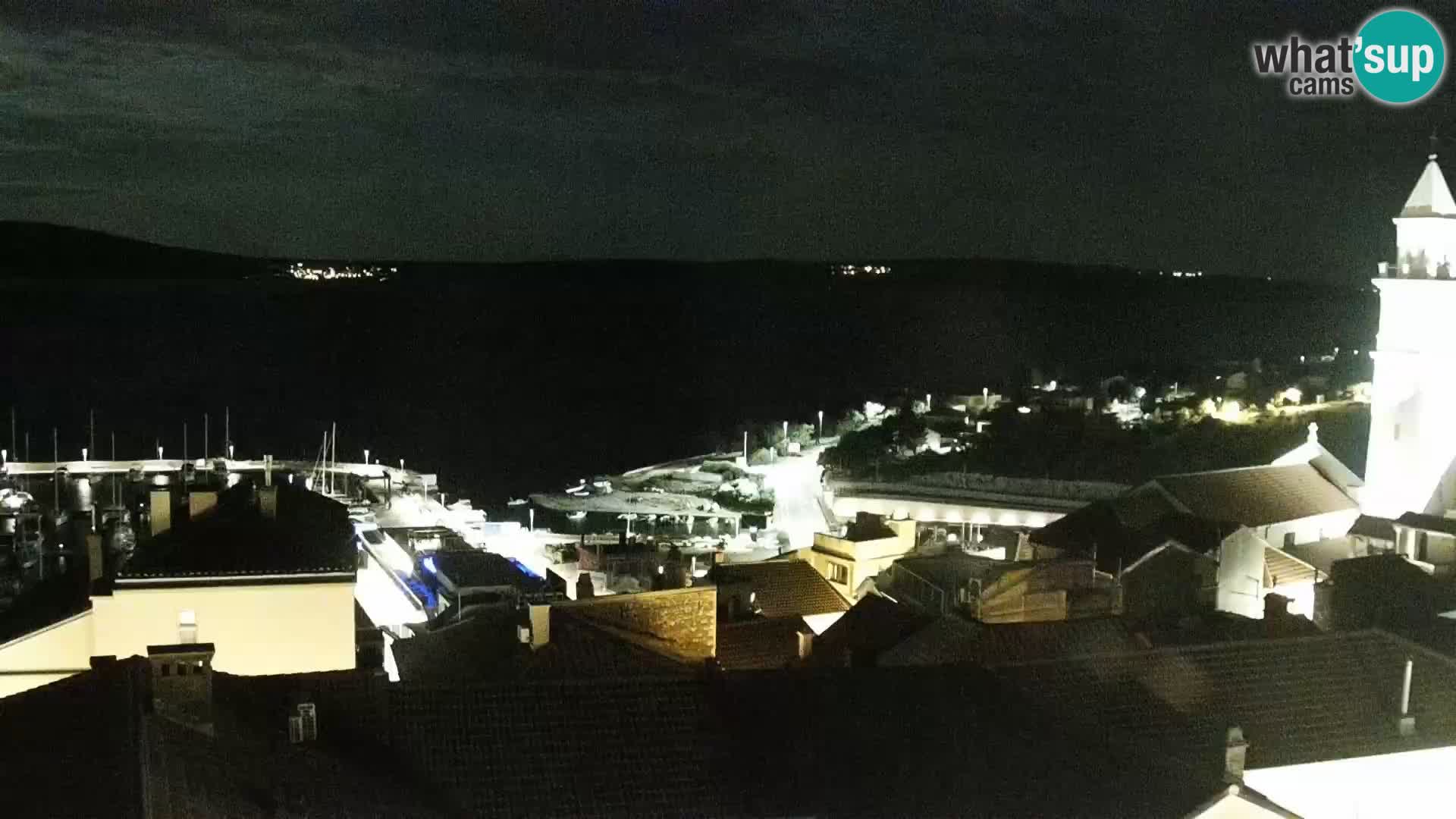 Panoramska spletna kamera Novi Vinodolski – Dalmacija v živo