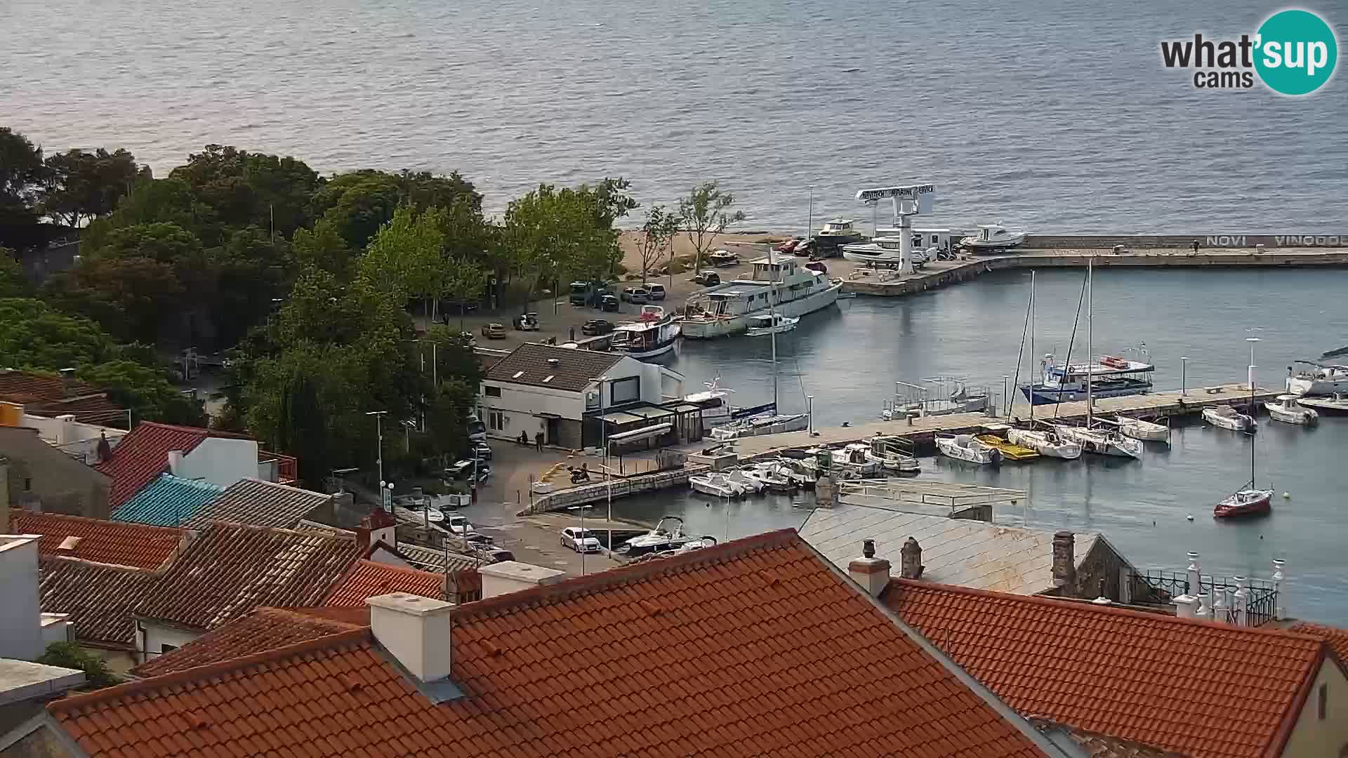 Panorama Novi Vinodolski live cam Dalmatie