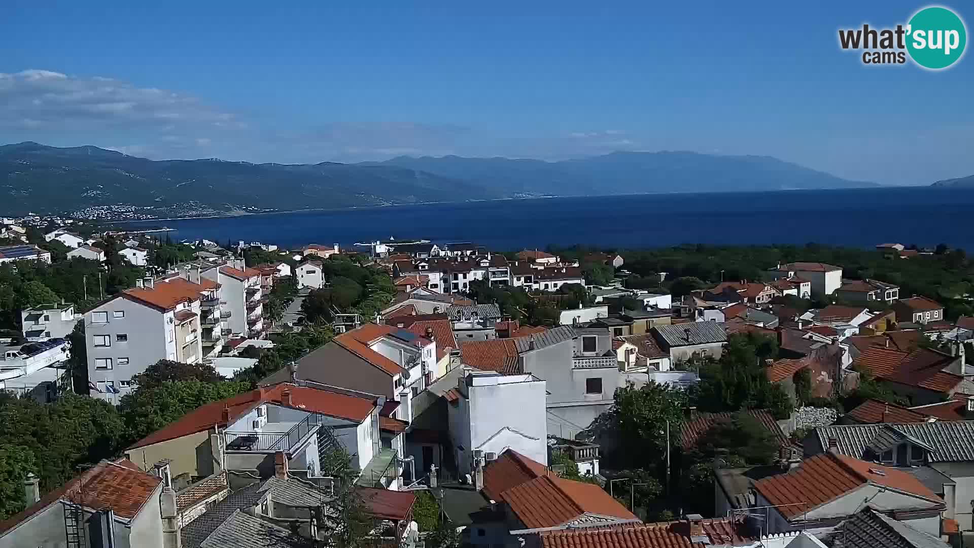Novi Vinodolski panorama – Dalmacija web kamera