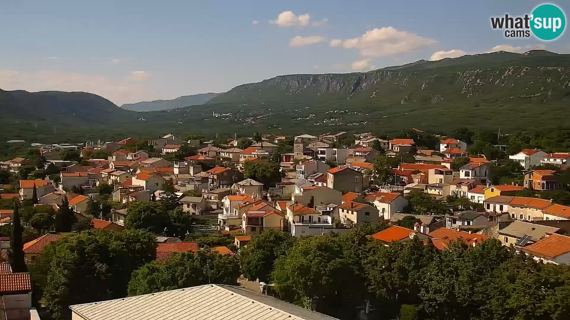 Panoramska spletna kamera Novi Vinodolski – Dalmacija v živo