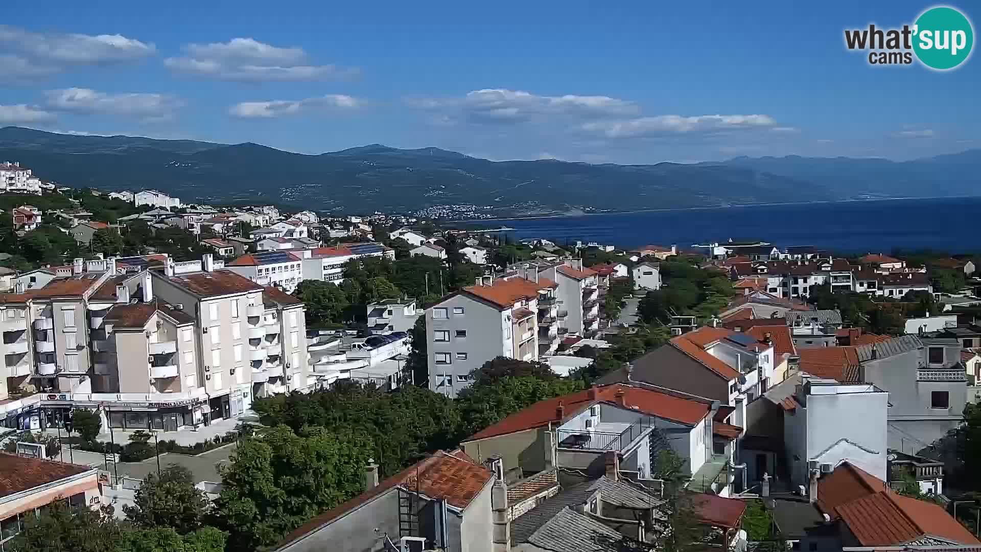 Panoramic Novi Vinodolski livecam Dalmatien