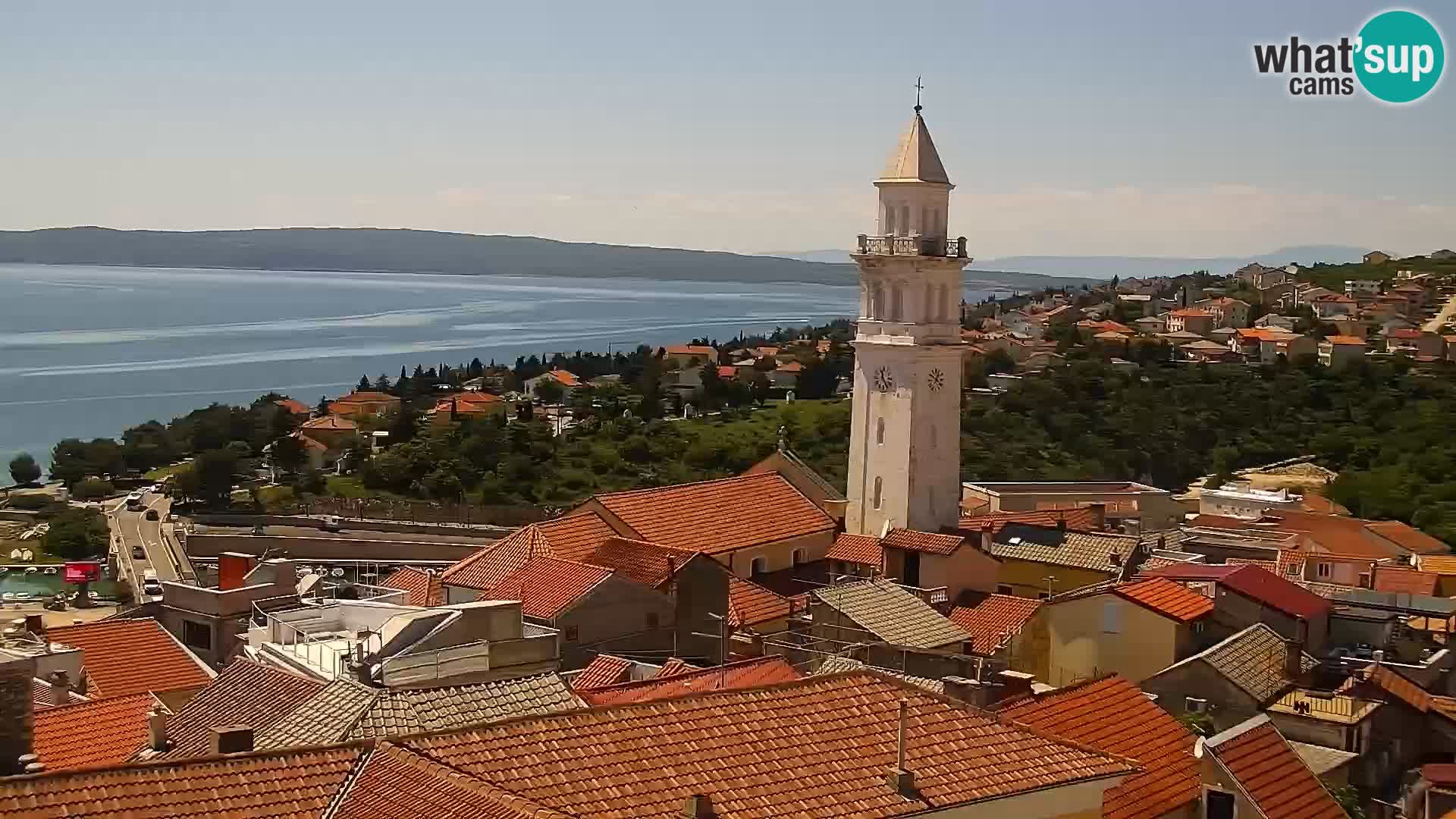 Panoramic Novi Vinodolski livecam Dalmatien