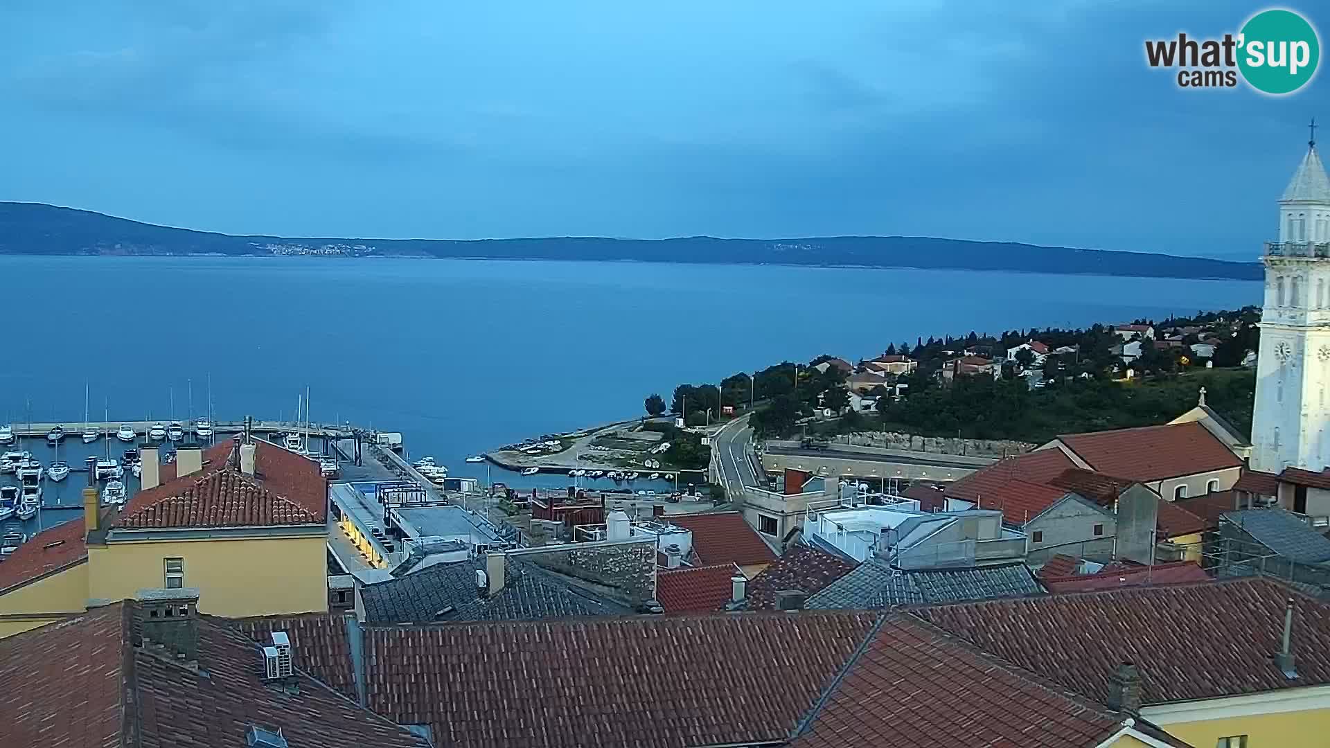 Panorama Novi Vinodolski live cam Dalmatie