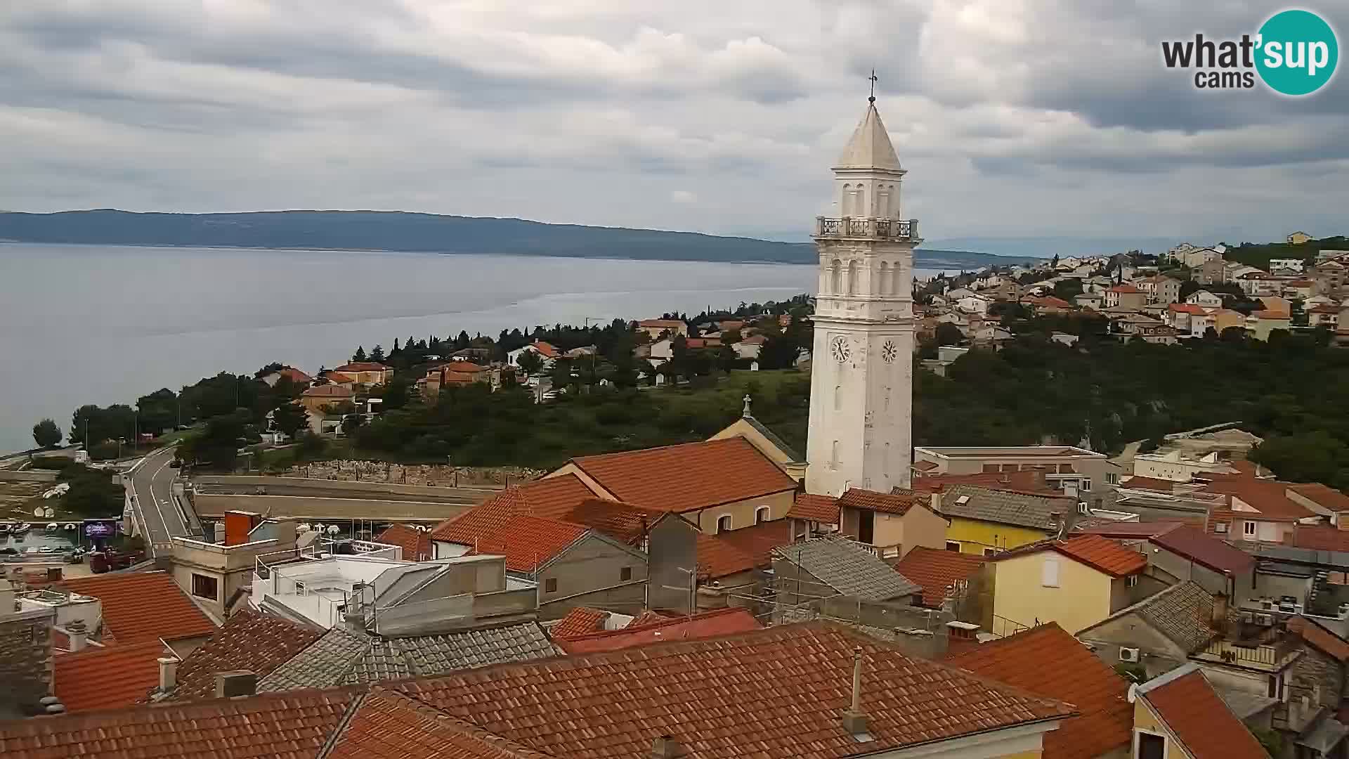 Novi Vinodolski panorama – Dalmacija web kamera