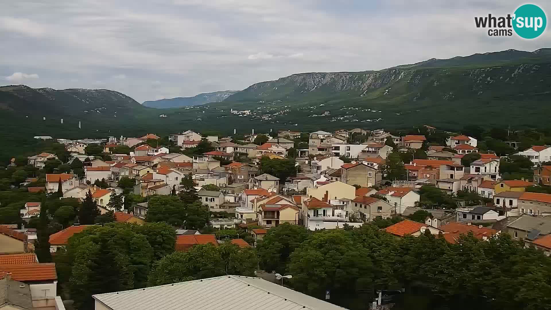 Panoramic Novi Vinodolski livecam Dalmatien