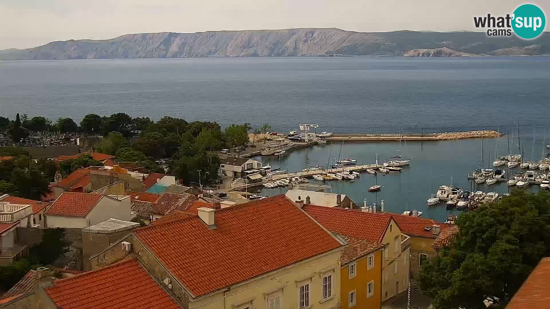 Panoramic webcam Novi Vinodolski – Dalmatia live