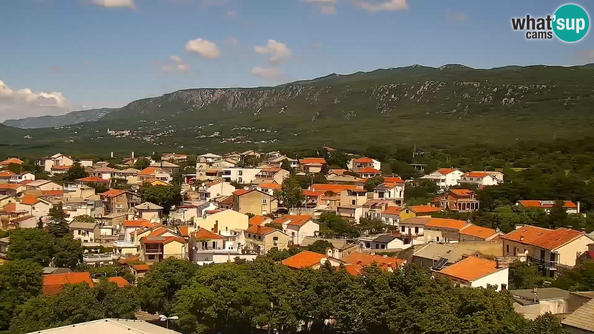Panoramska spletna kamera Novi Vinodolski – Dalmacija v živo