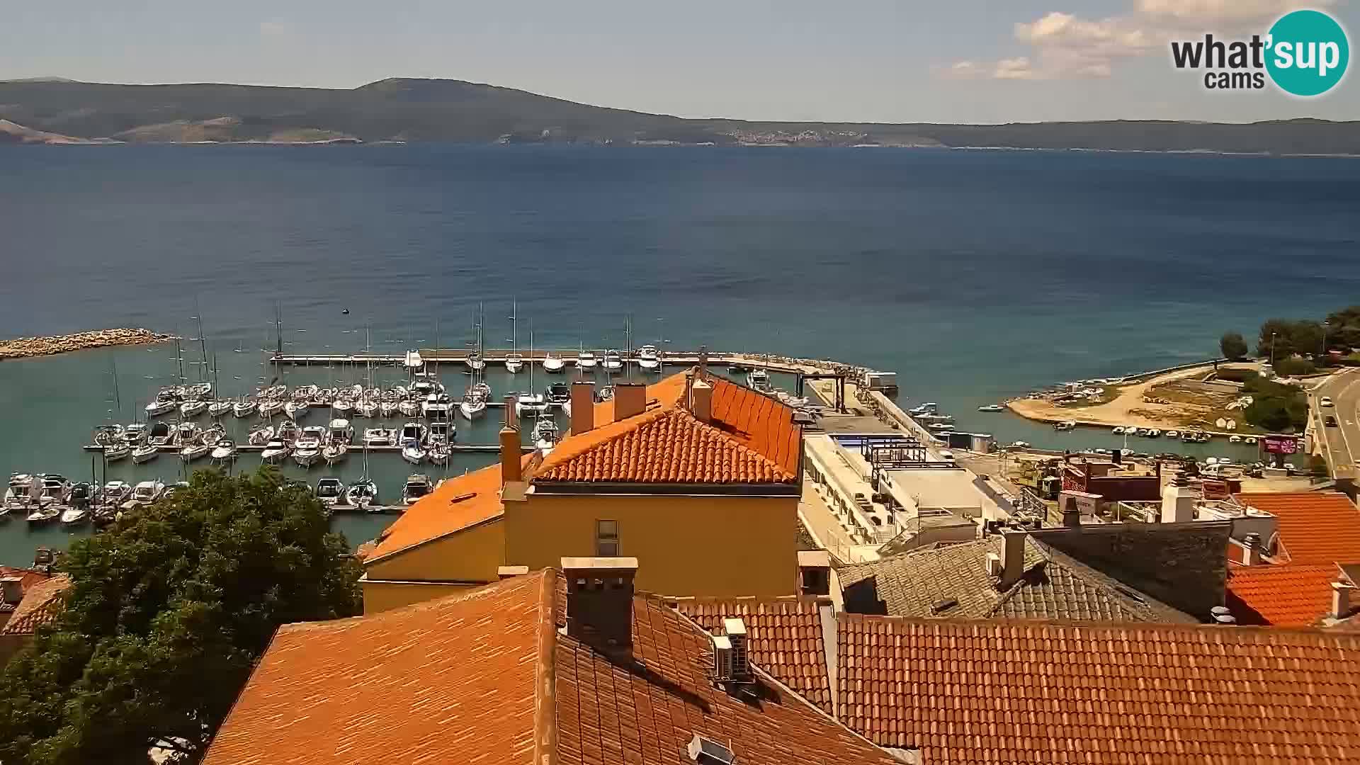 Panoramic webcam Novi Vinodolski – Dalmatia live