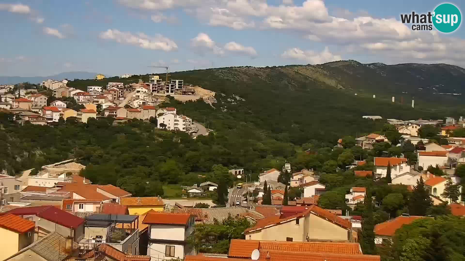 Novi Vinodolski panorama – Dalmacija web kamera