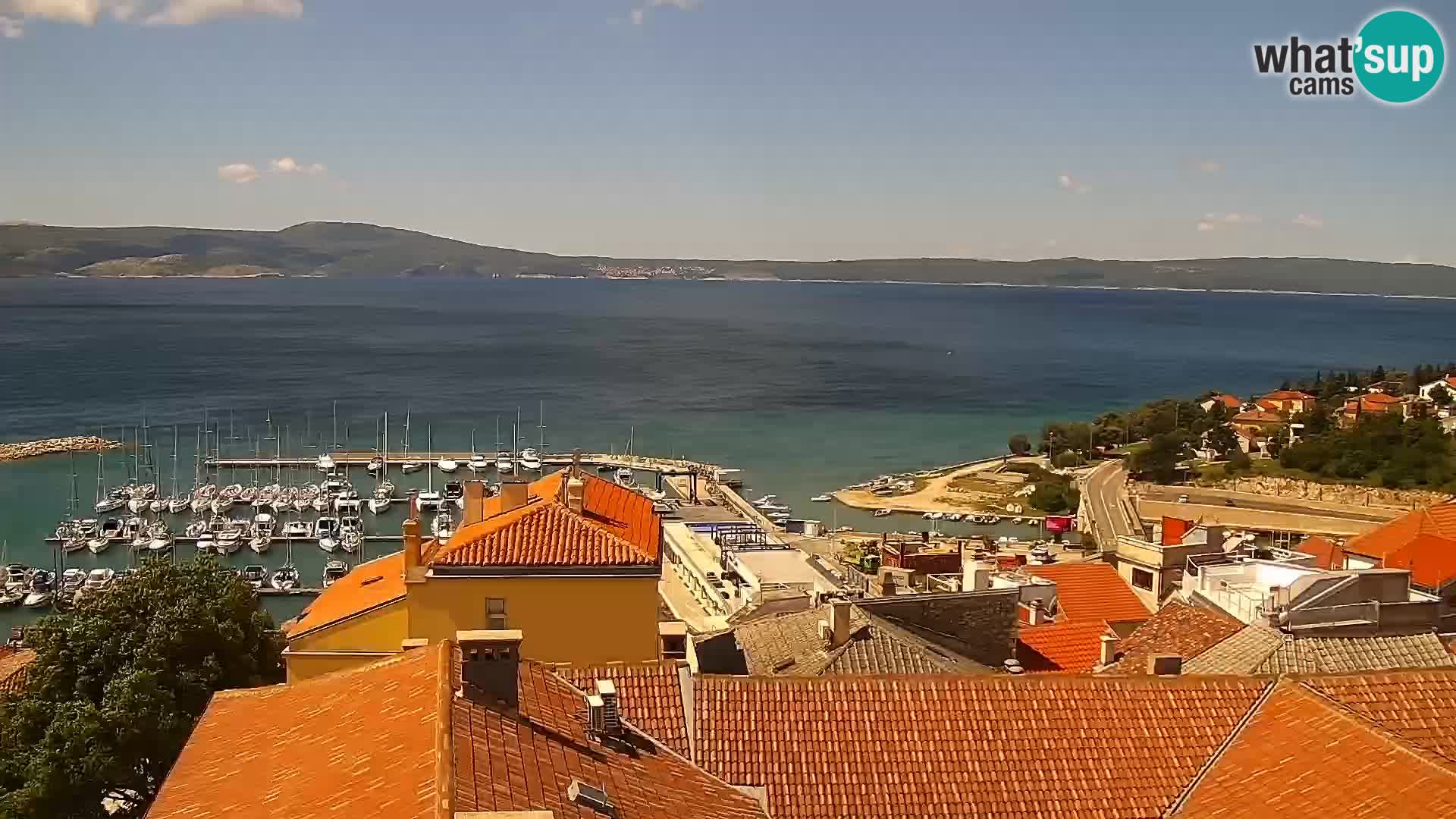 Panoramic Novi Vinodolski livecam Dalmatien