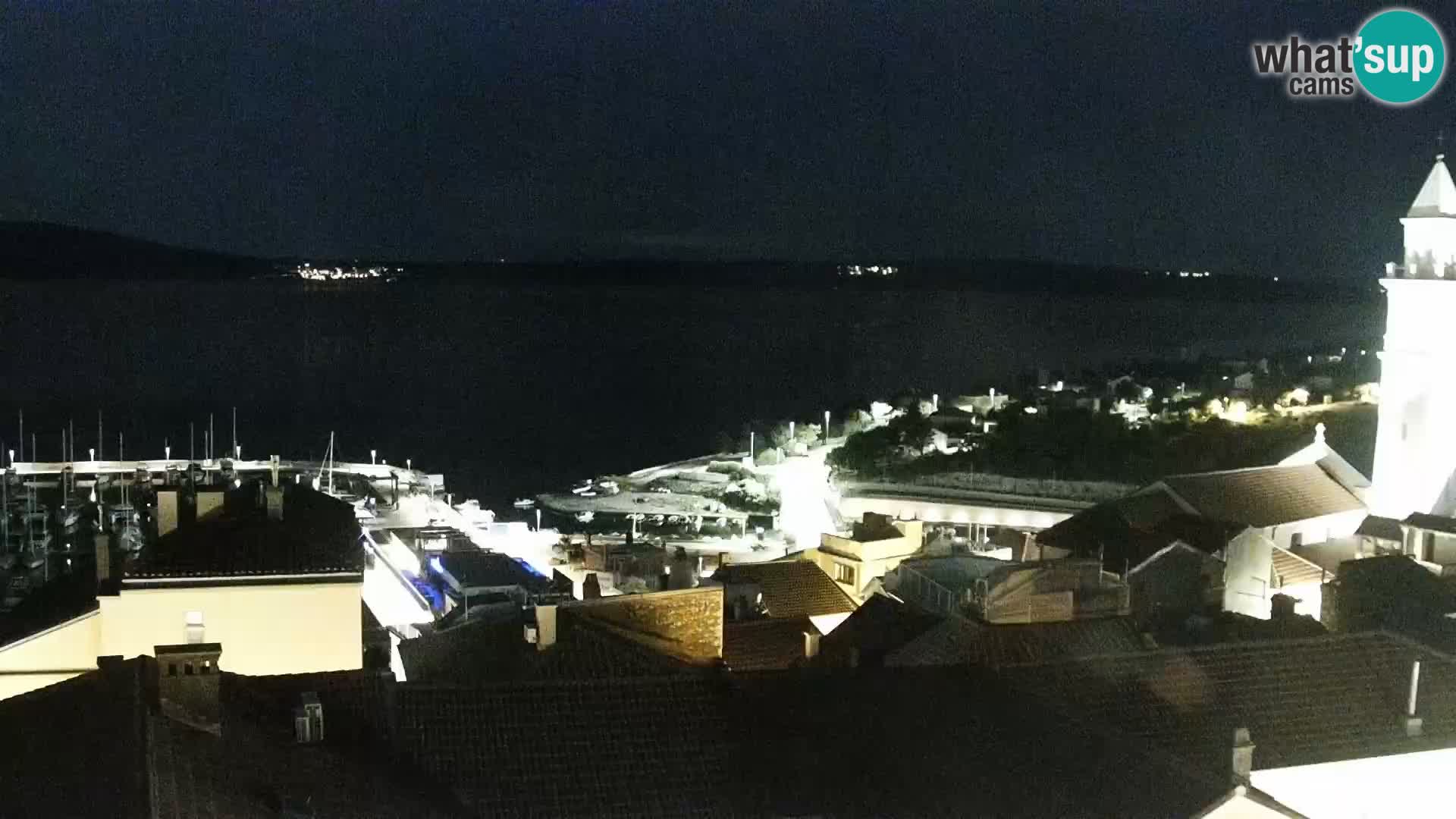 Panorama Novi Vinodolski live cam Dalmatie