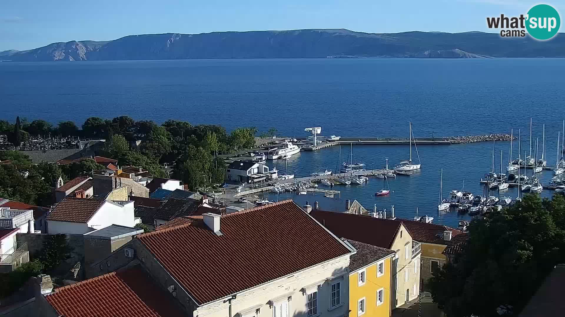 Panoramic Novi Vinodolski livecam Dalmatien