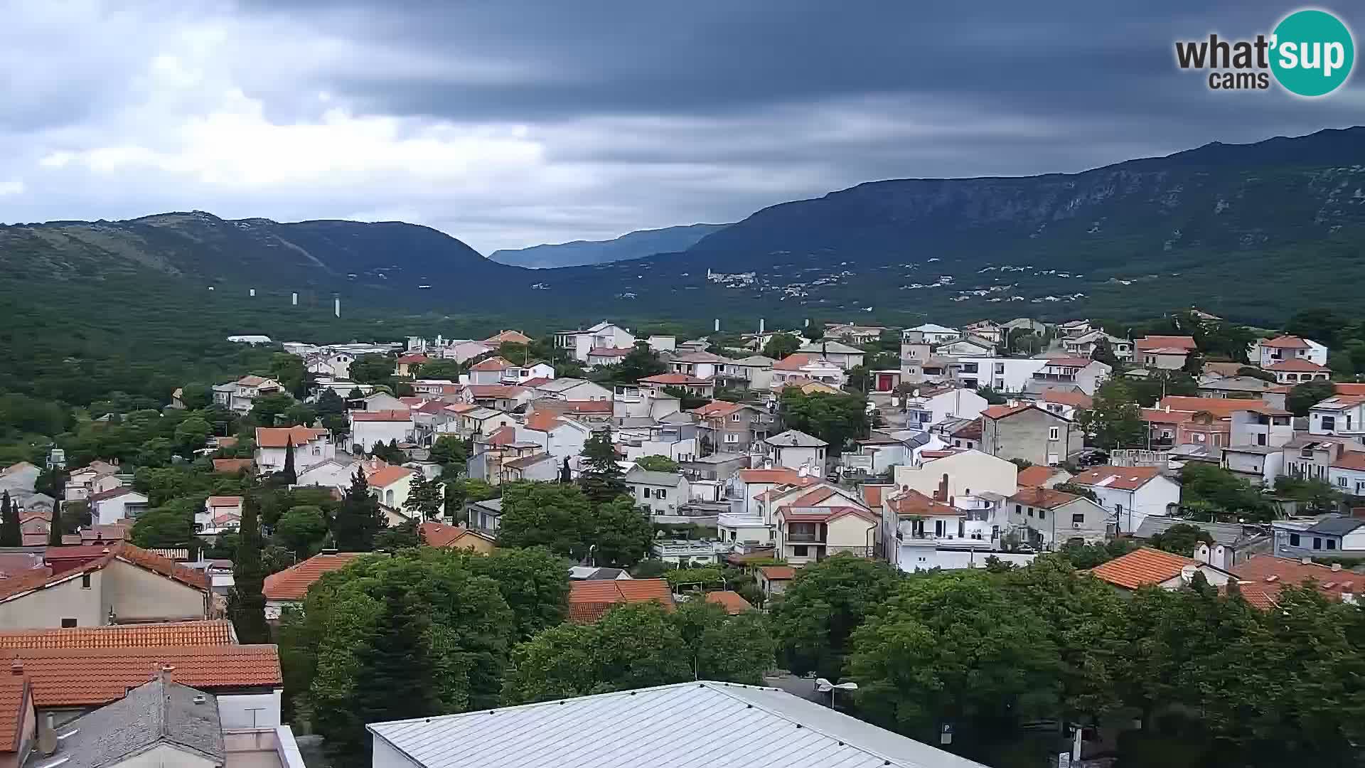 Panorama Novi Vinodolski live cam Dalmatie