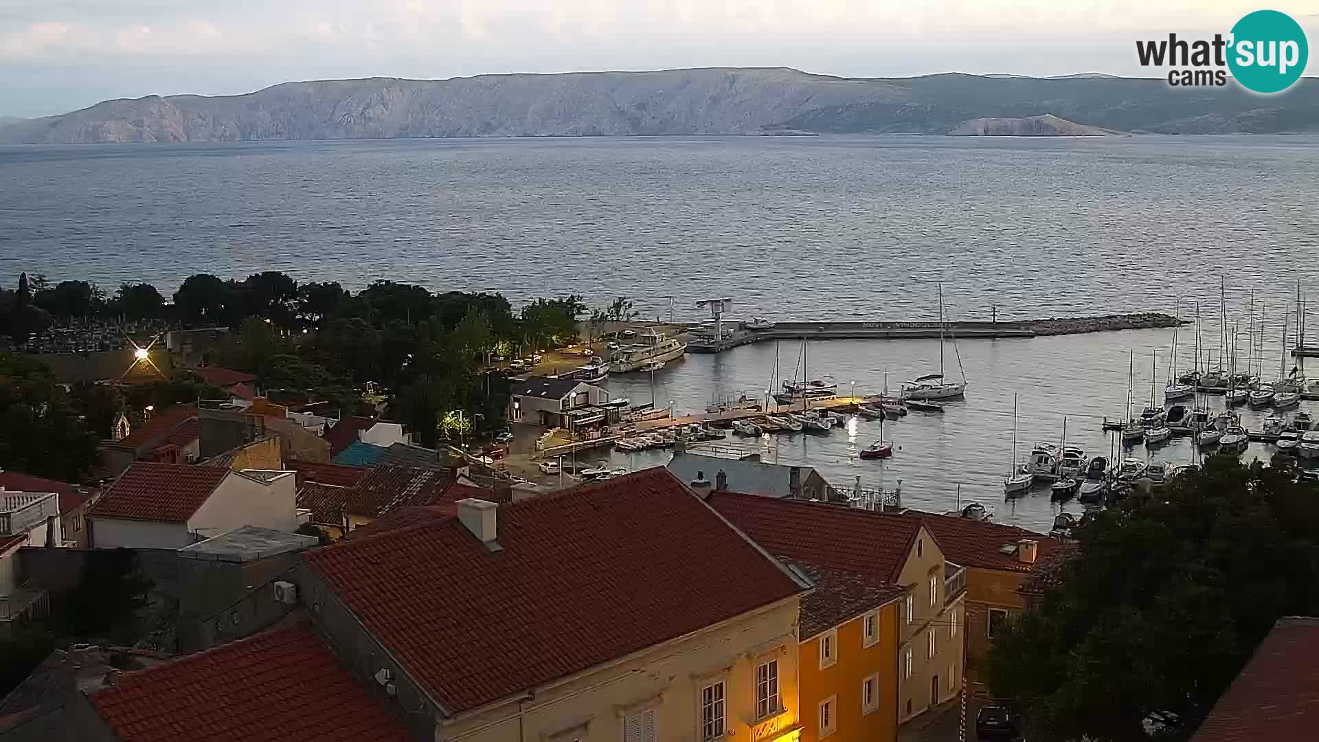 Panorama Novi Vinodolski live cam Dalmatie
