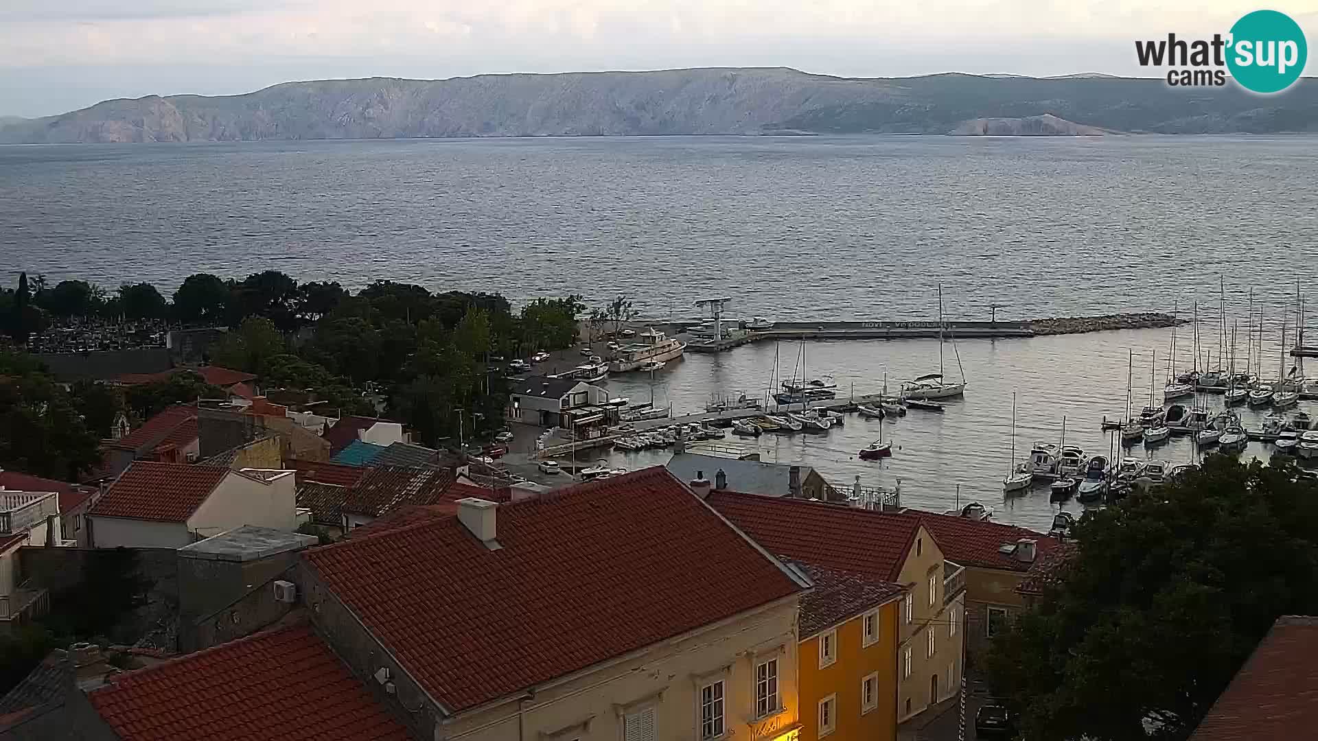 Panorama Novi Vinodolski live cam Dalmatie