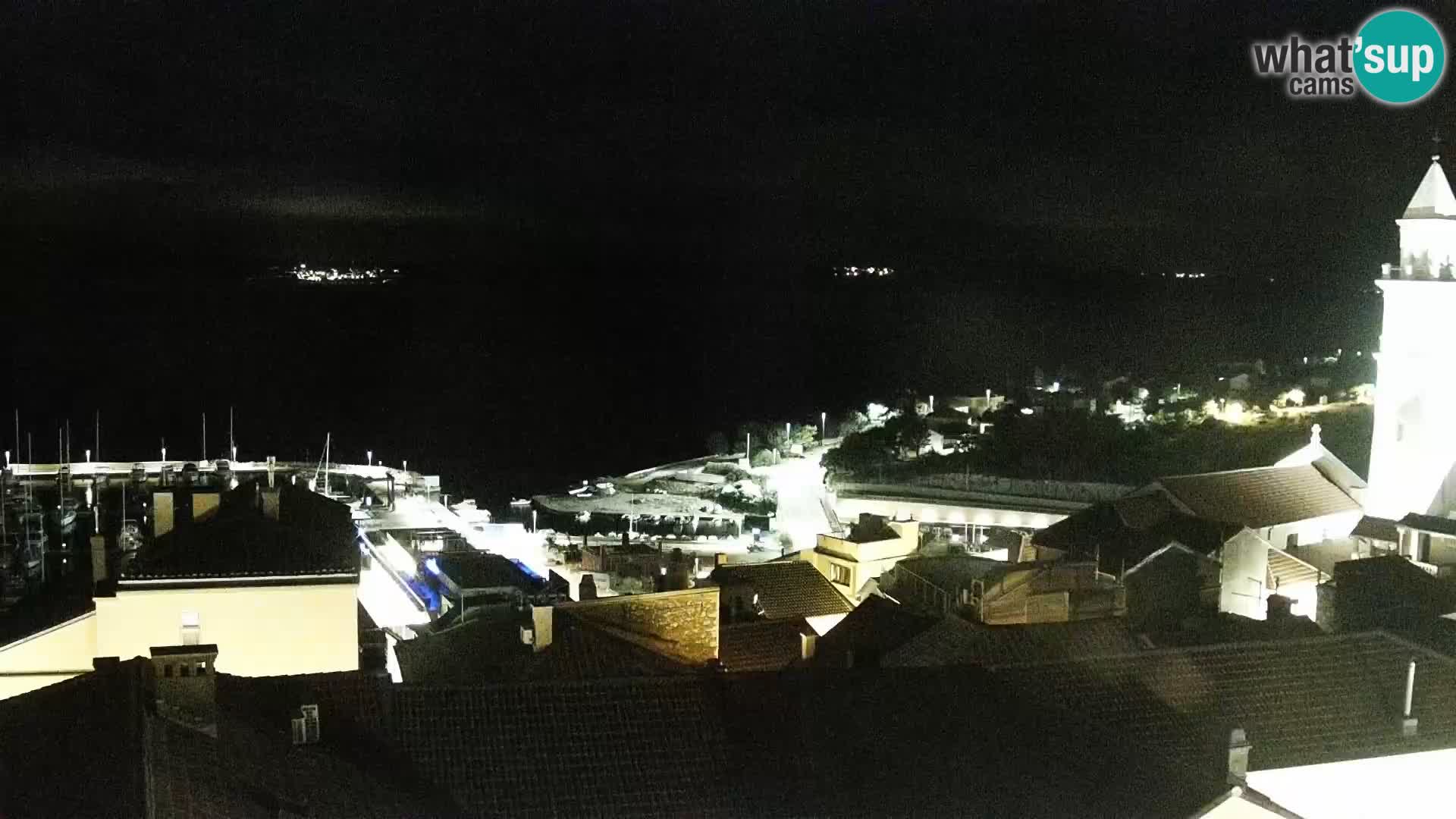 Panoramska spletna kamera Novi Vinodolski – Dalmacija v živo