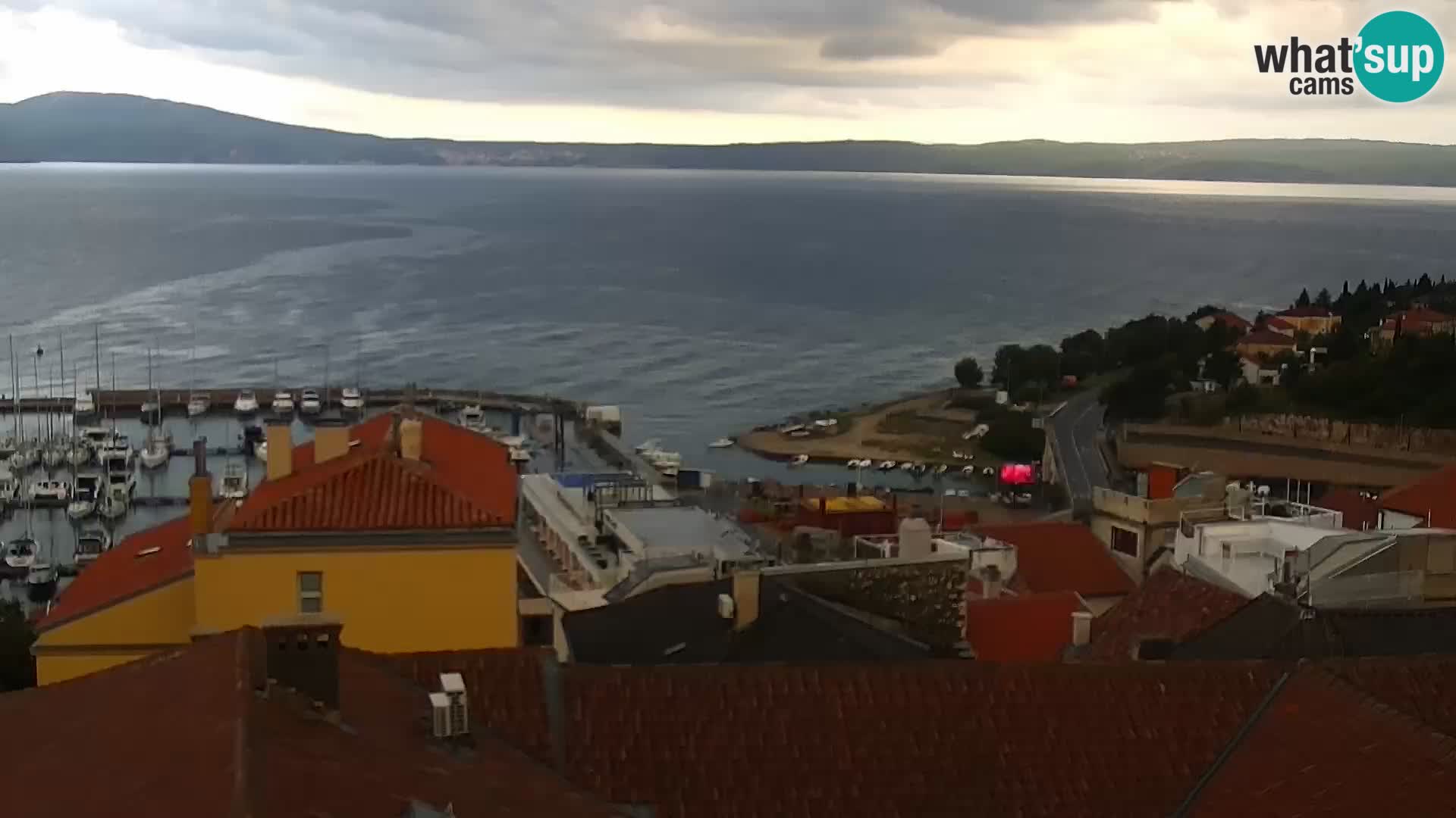 Novi Vinodolski panorama – Dalmacija web kamera