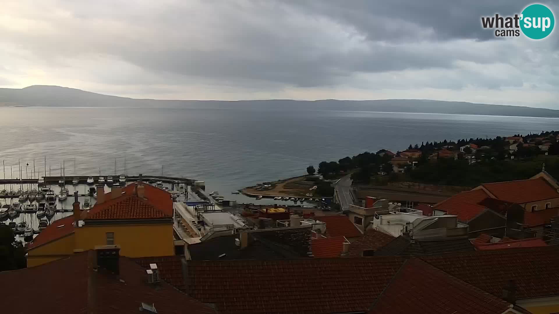 Novi Vinodolski panorama – Dalmacija web kamera