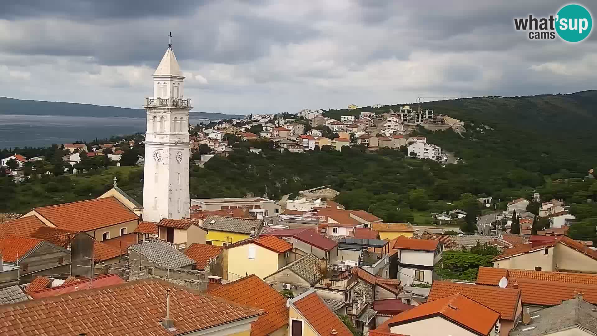 Panorama Novi Vinodolski live cam Dalmatie