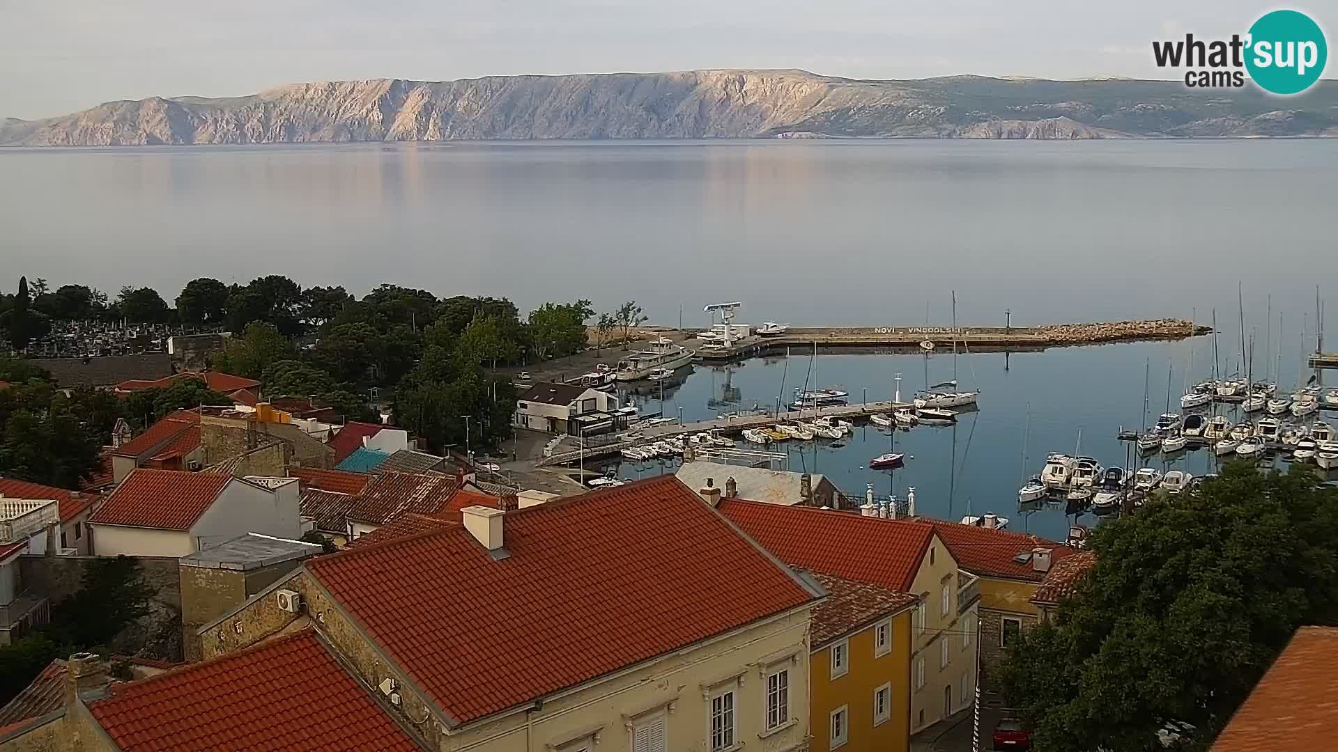 Novi Vinodolski panorama – Dalmacija web kamera