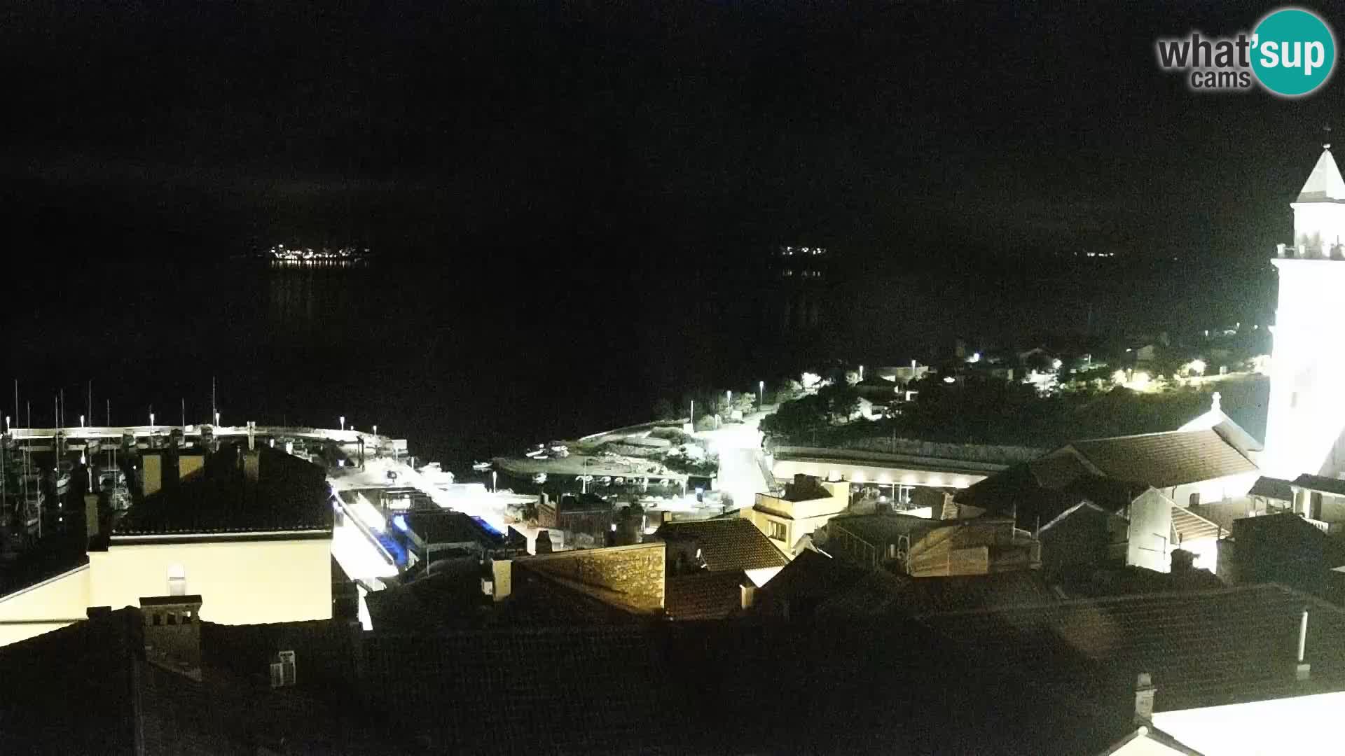 Panorama Novi Vinodolski live cam Dalmatie