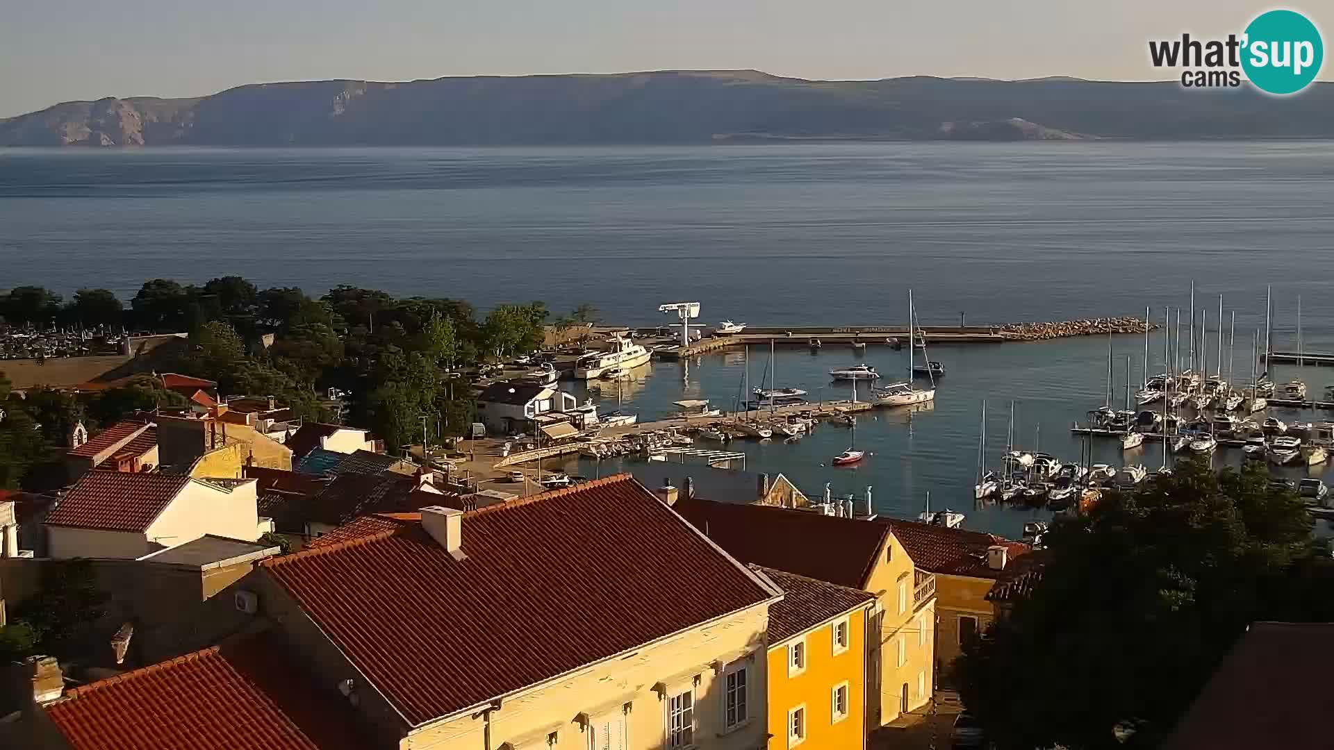 Panoramic Novi Vinodolski livecam Dalmatien