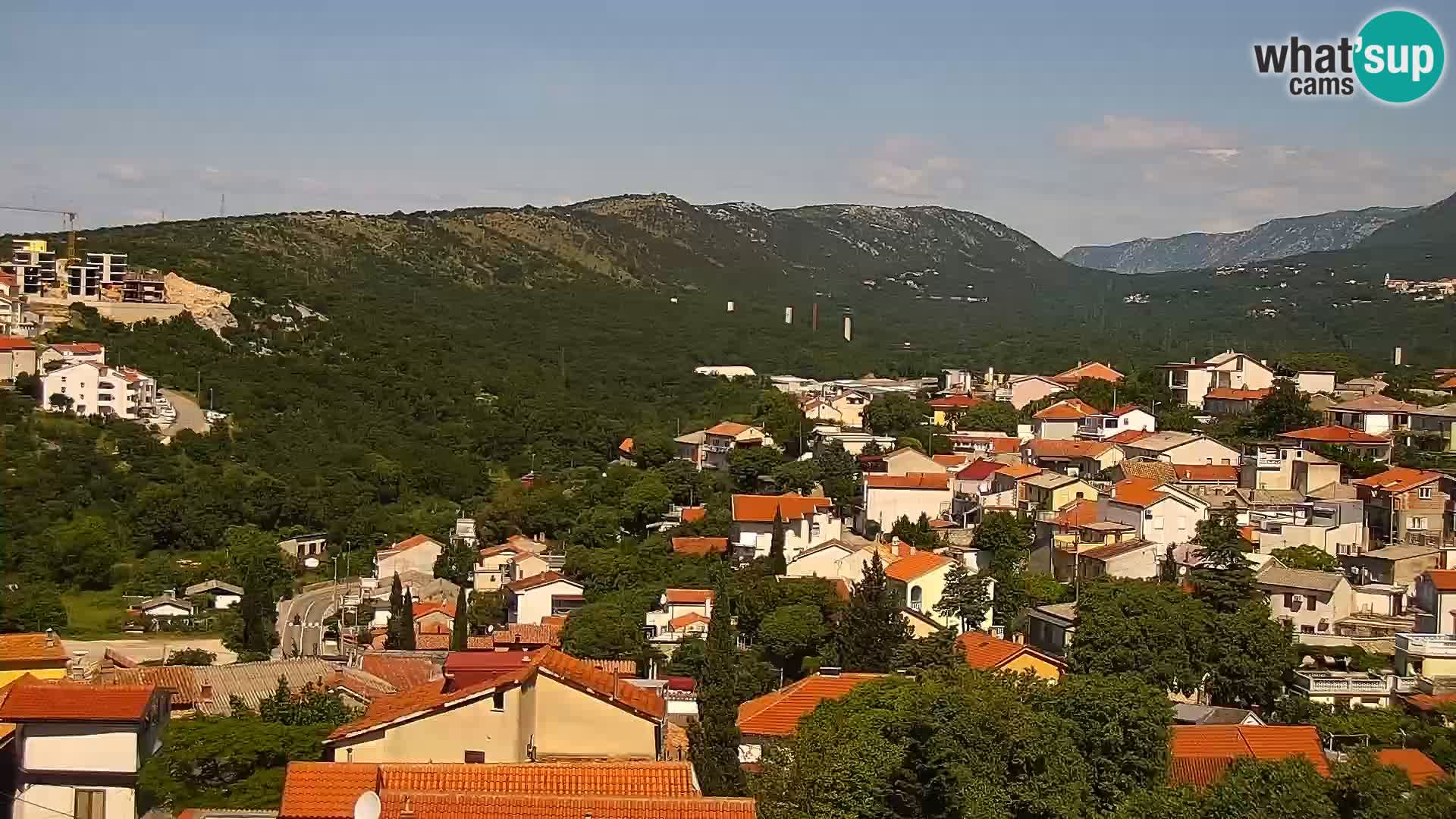 Panorama Novi Vinodolski live cam Dalmatie
