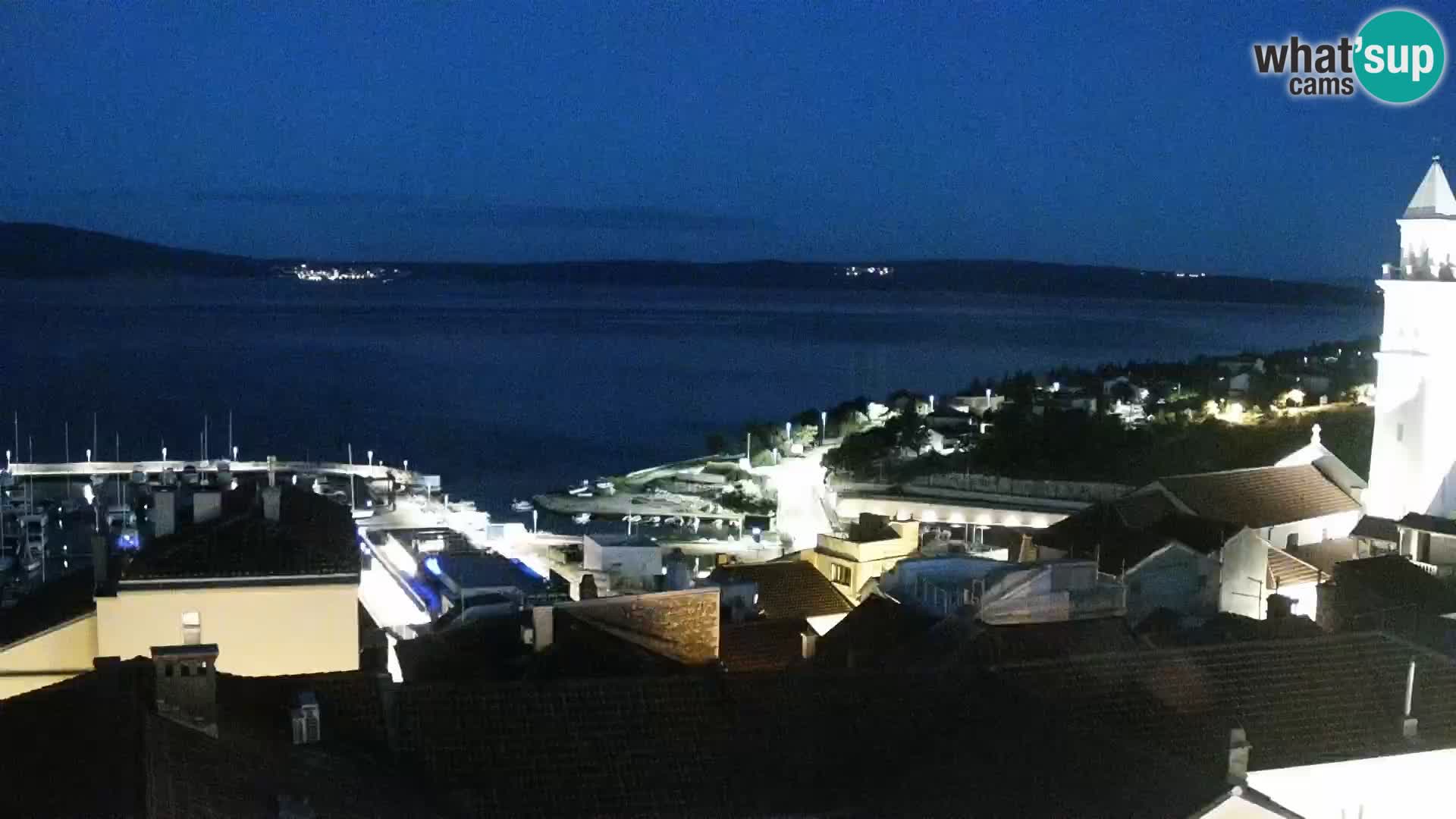 Panorama Novi Vinodolski live cam Dalmatie