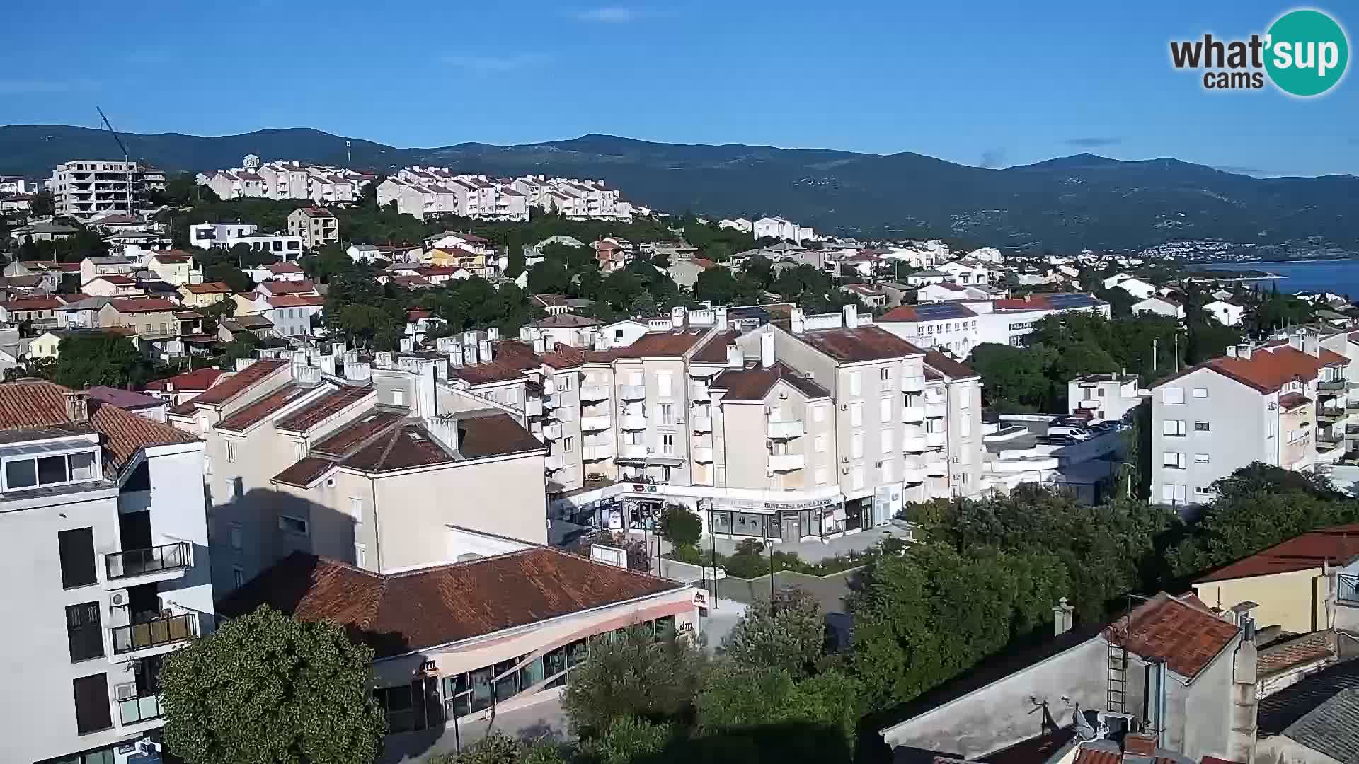 Novi Vinodolski panorama – Dalmacija web kamera