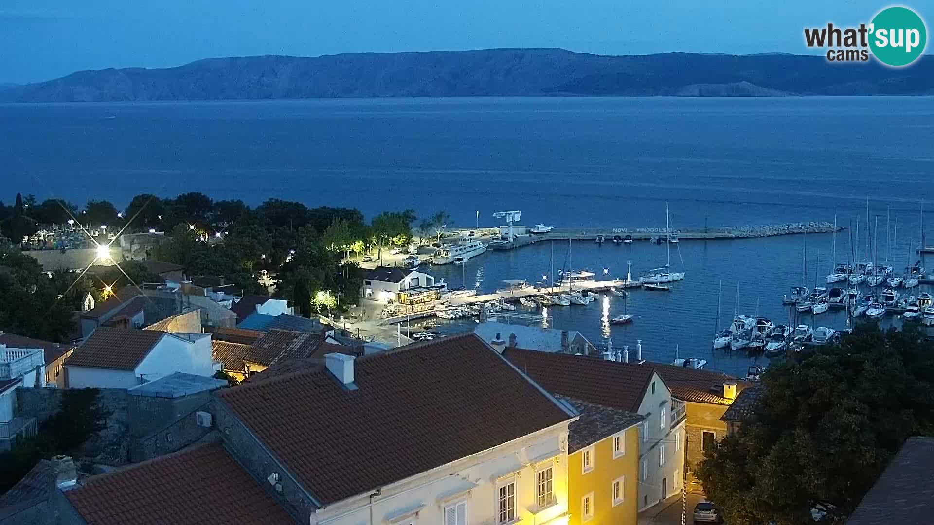Panoramic Novi Vinodolski livecam Dalmatien