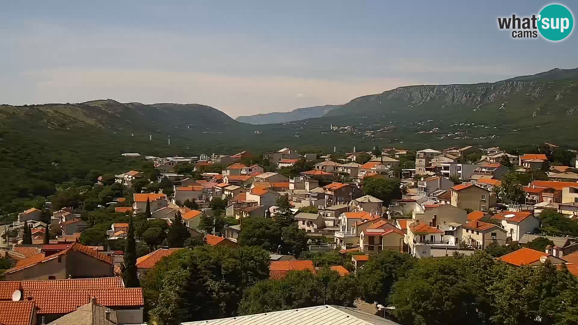 Panorama Novi Vinodolski live cam Dalmatie