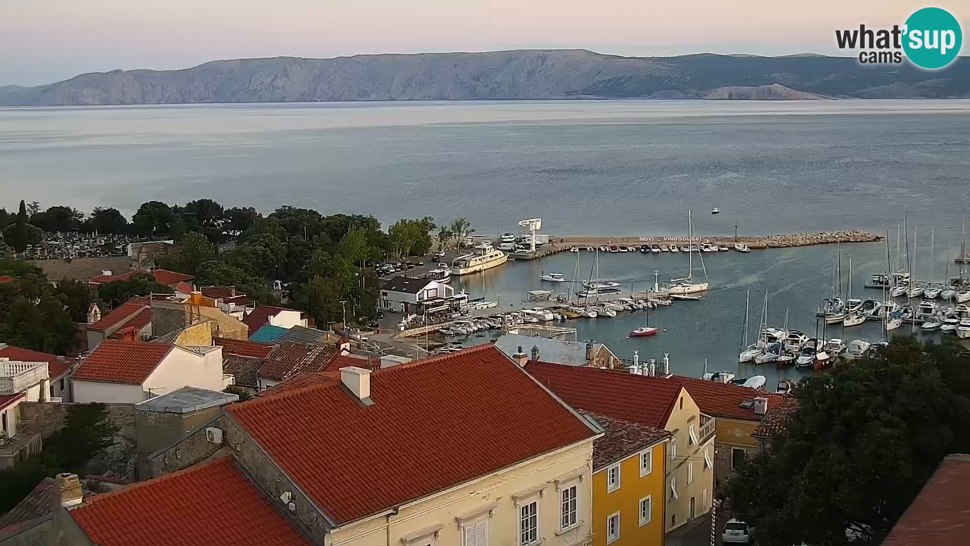 Panoramic Novi Vinodolski livecam Dalmatien