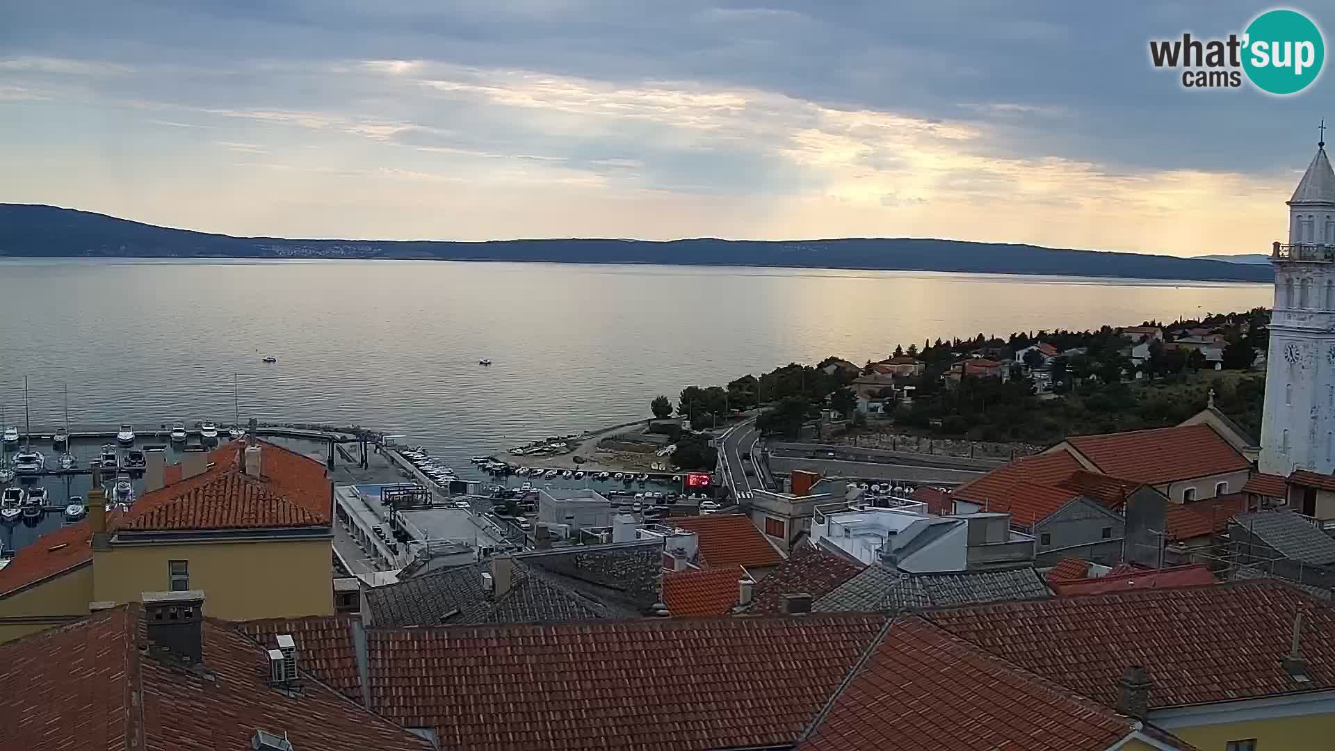 Novi Vinodolski panorama – Dalmacija web kamera
