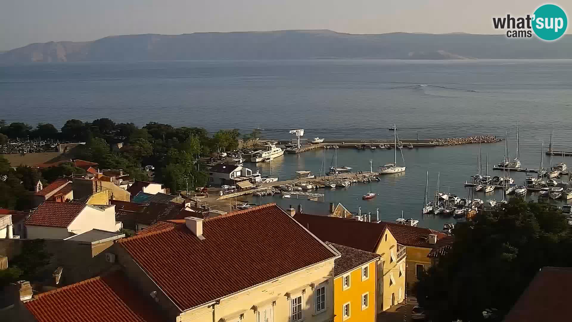 Panoramic Novi Vinodolski livecam Dalmatien