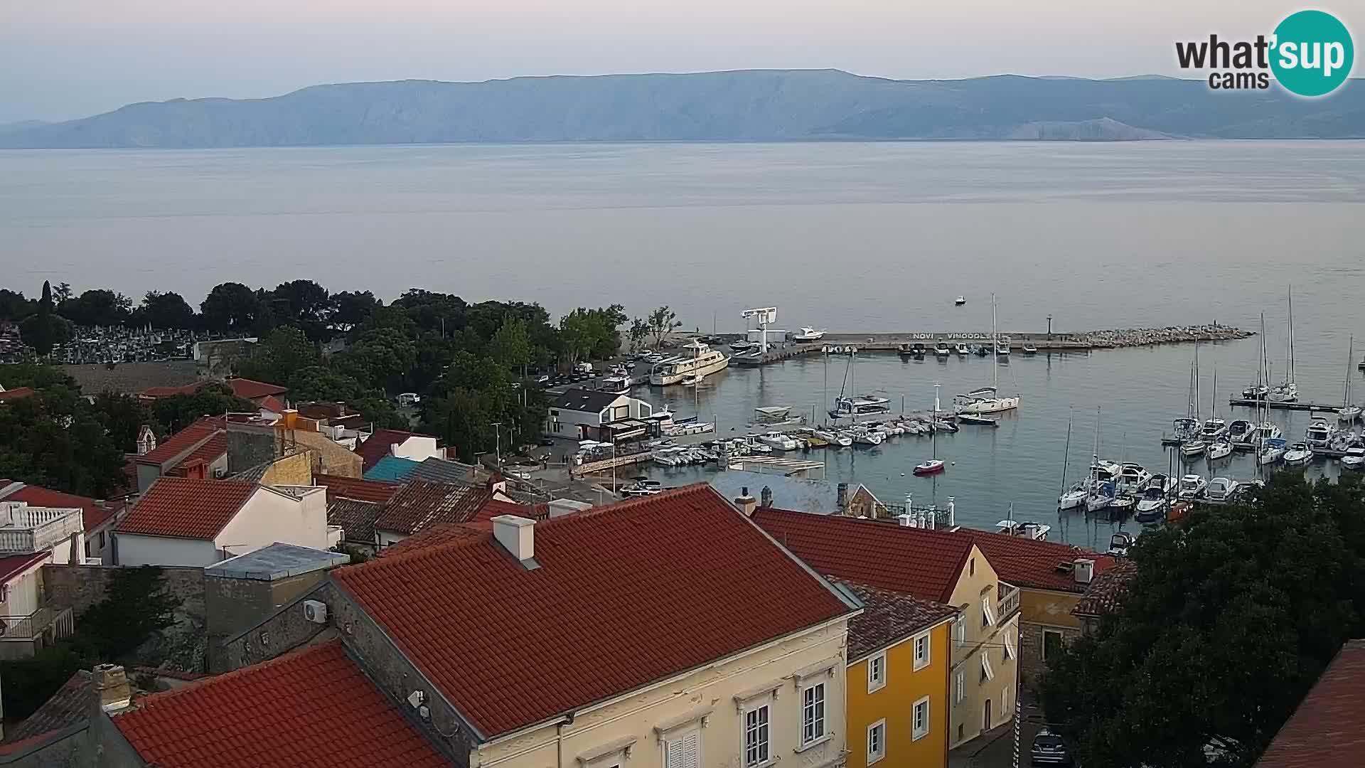 Panoramic Novi Vinodolski livecam Dalmatien