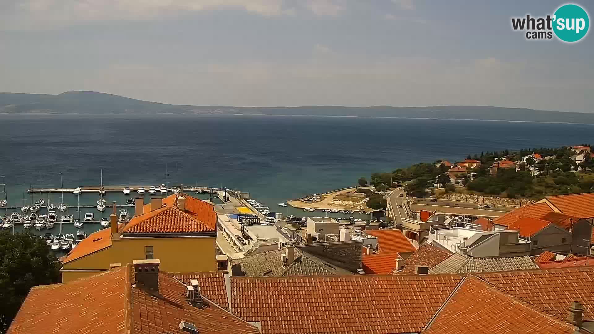 Panoramic Novi Vinodolski livecam Dalmatien