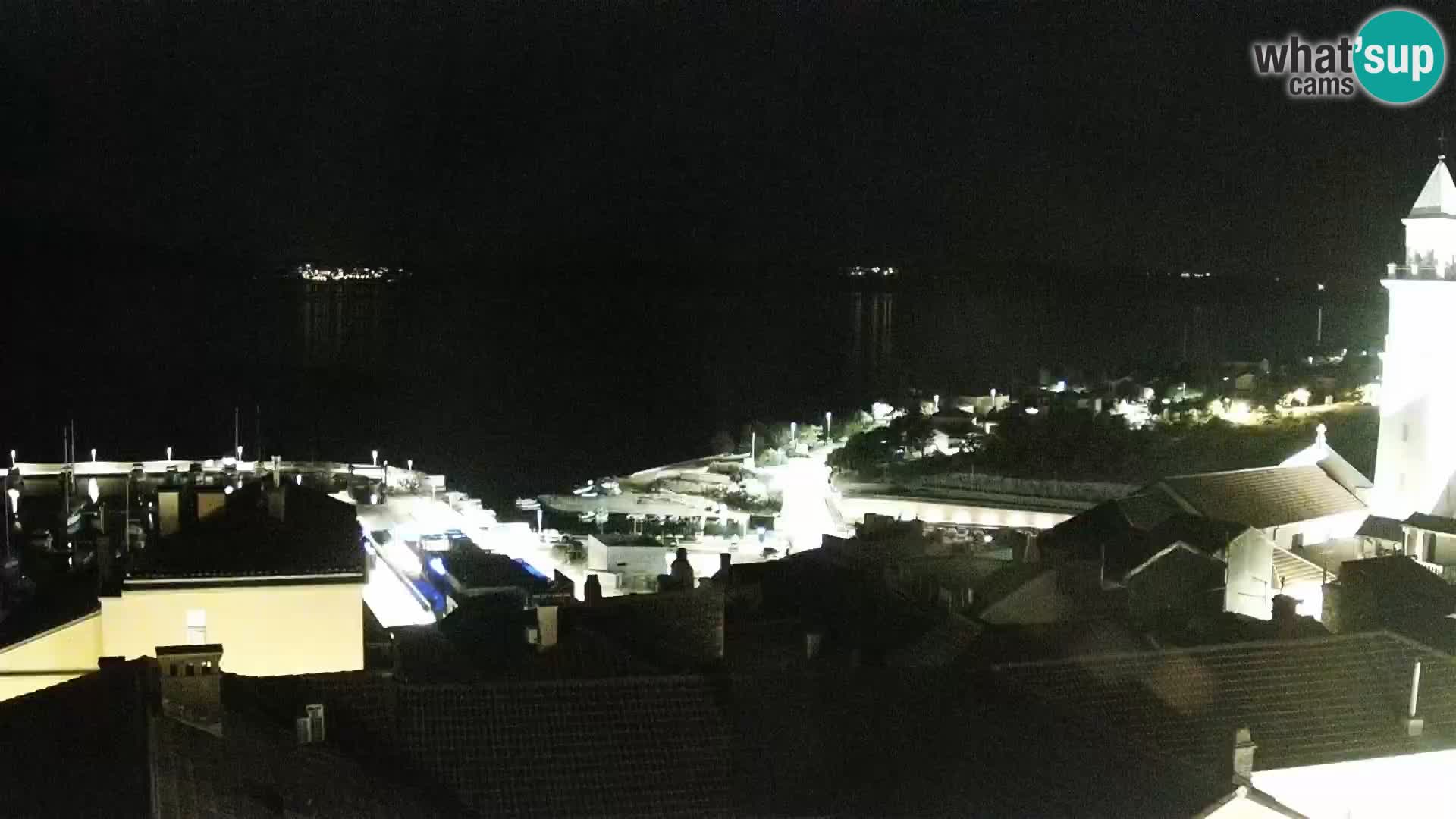 Panorama Novi Vinodolski live cam Dalmatie