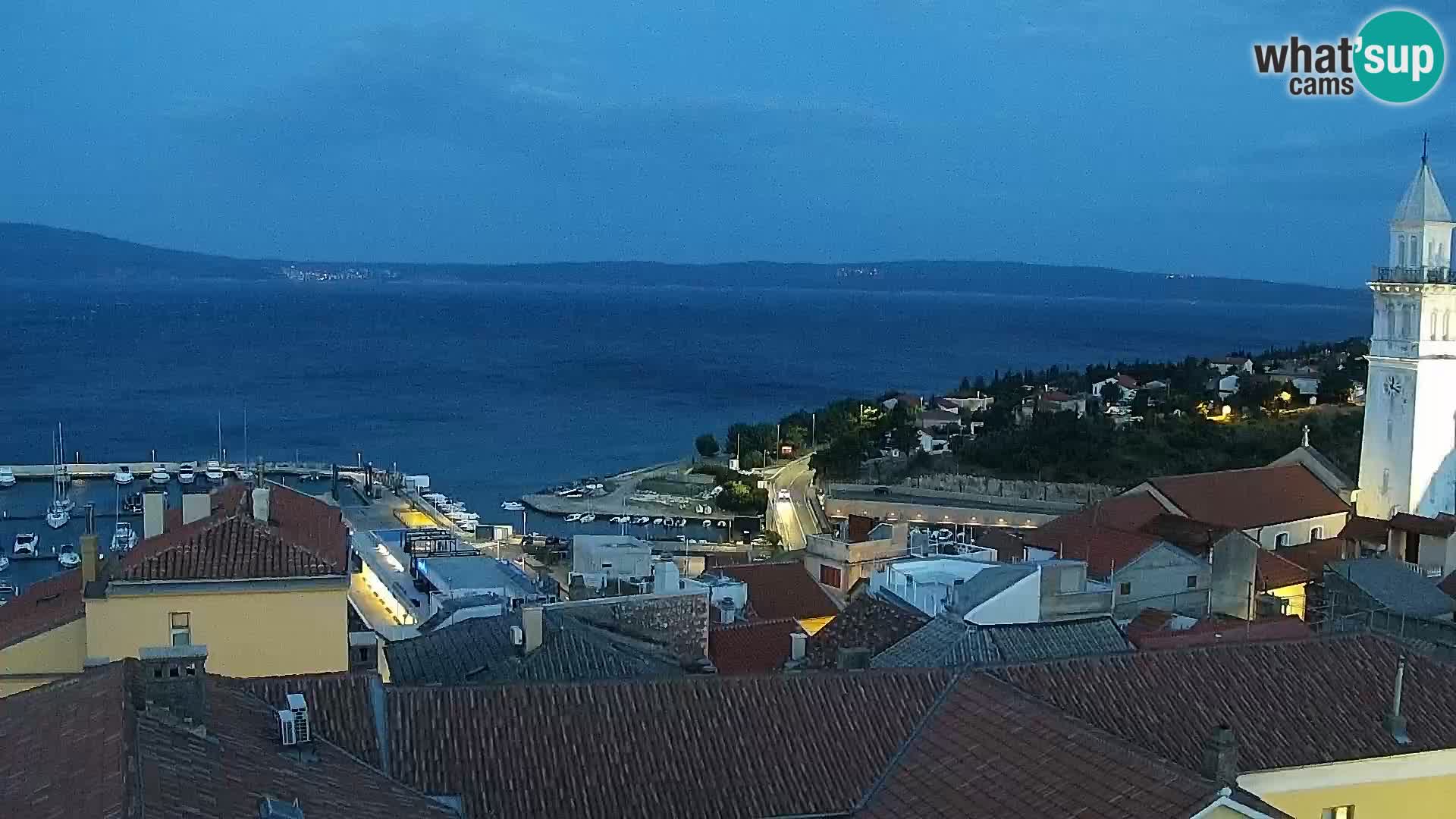 Panoramic Novi Vinodolski livecam Dalmatien
