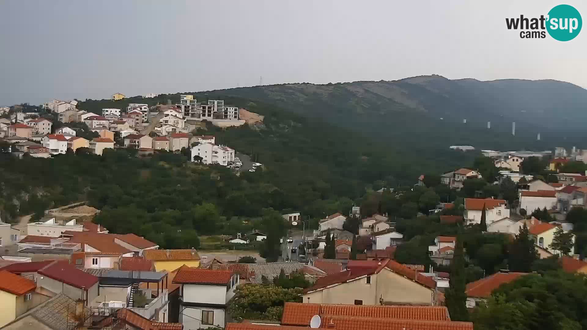 Panorama Novi Vinodolski live cam Dalmatie