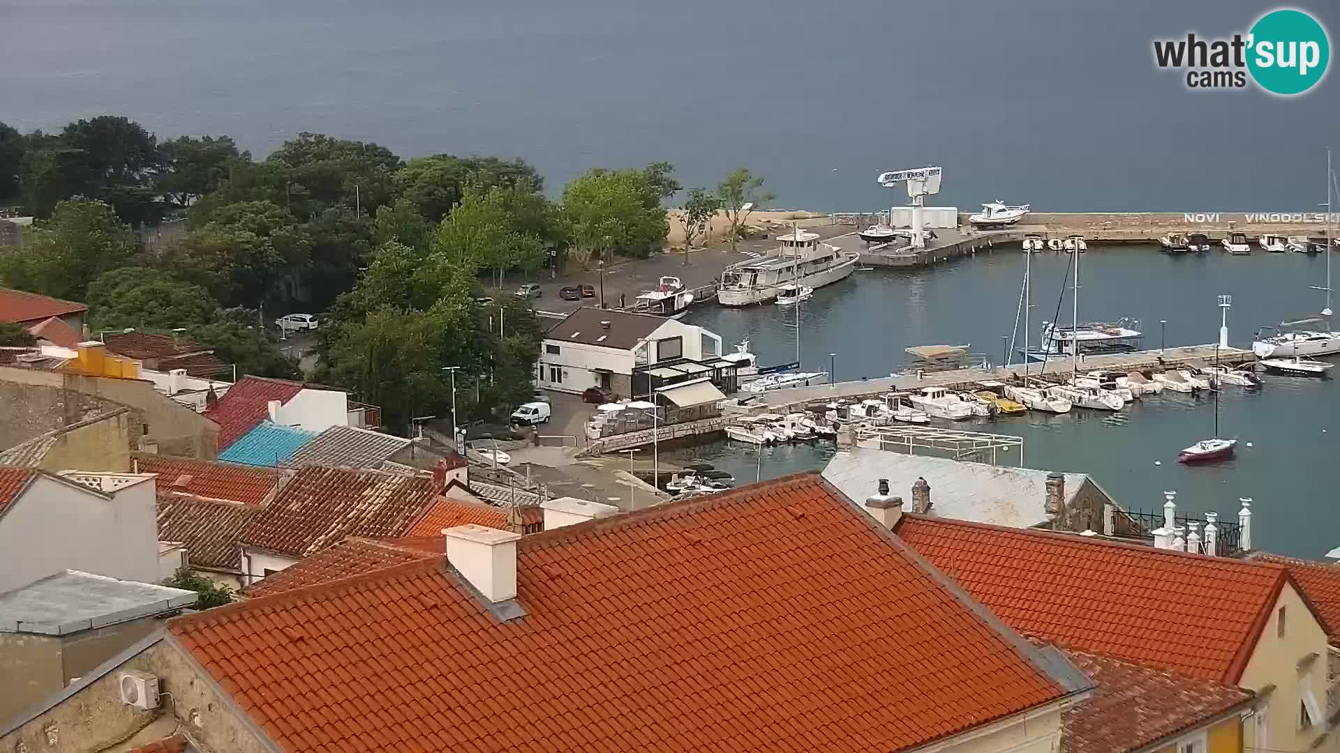 Panoramic Novi Vinodolski livecam Dalmatien